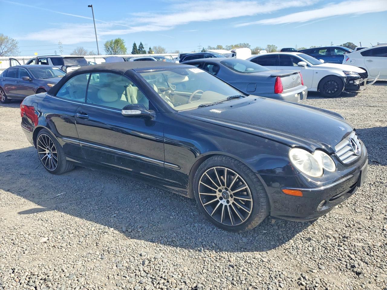 2005 Mercedes-benz Clk 320 Black vin: WDBTK65G85T044638