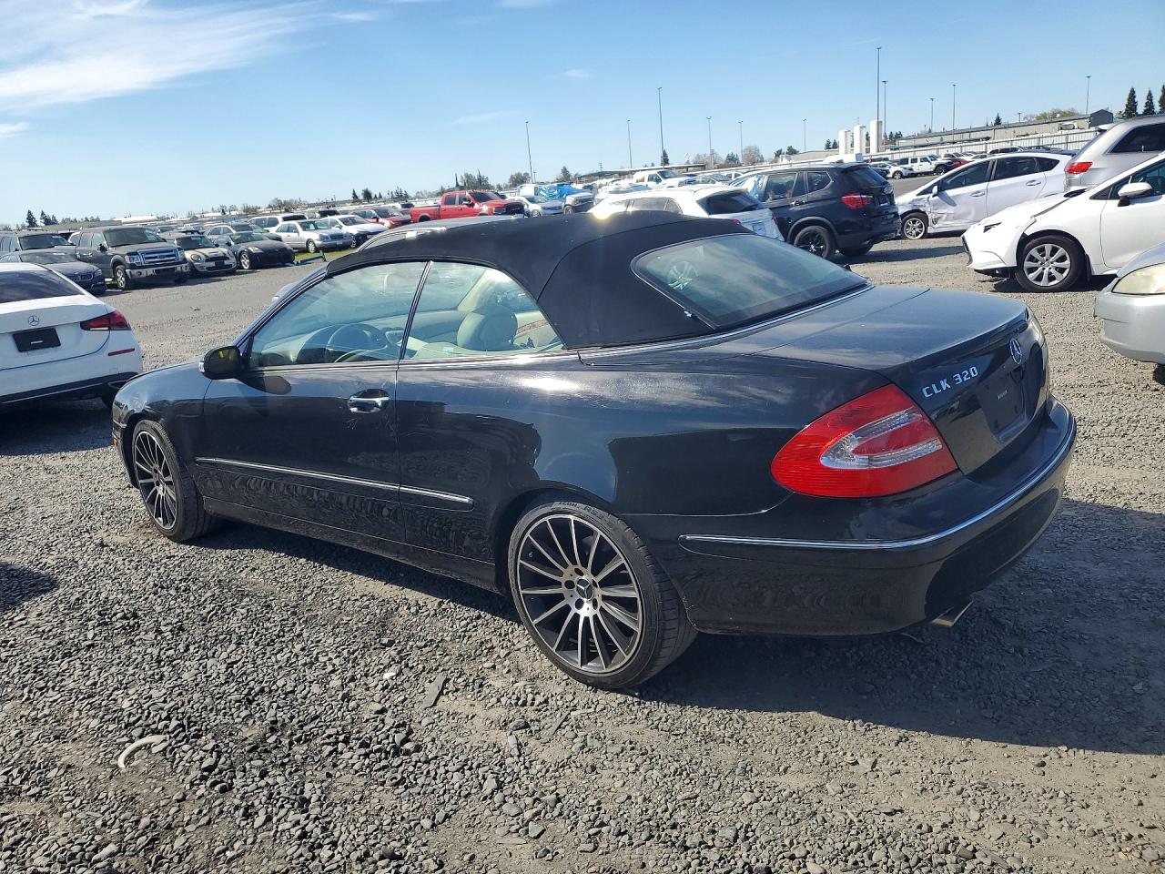 2005 Mercedes-benz Clk 320 Black vin: WDBTK65G85T044638