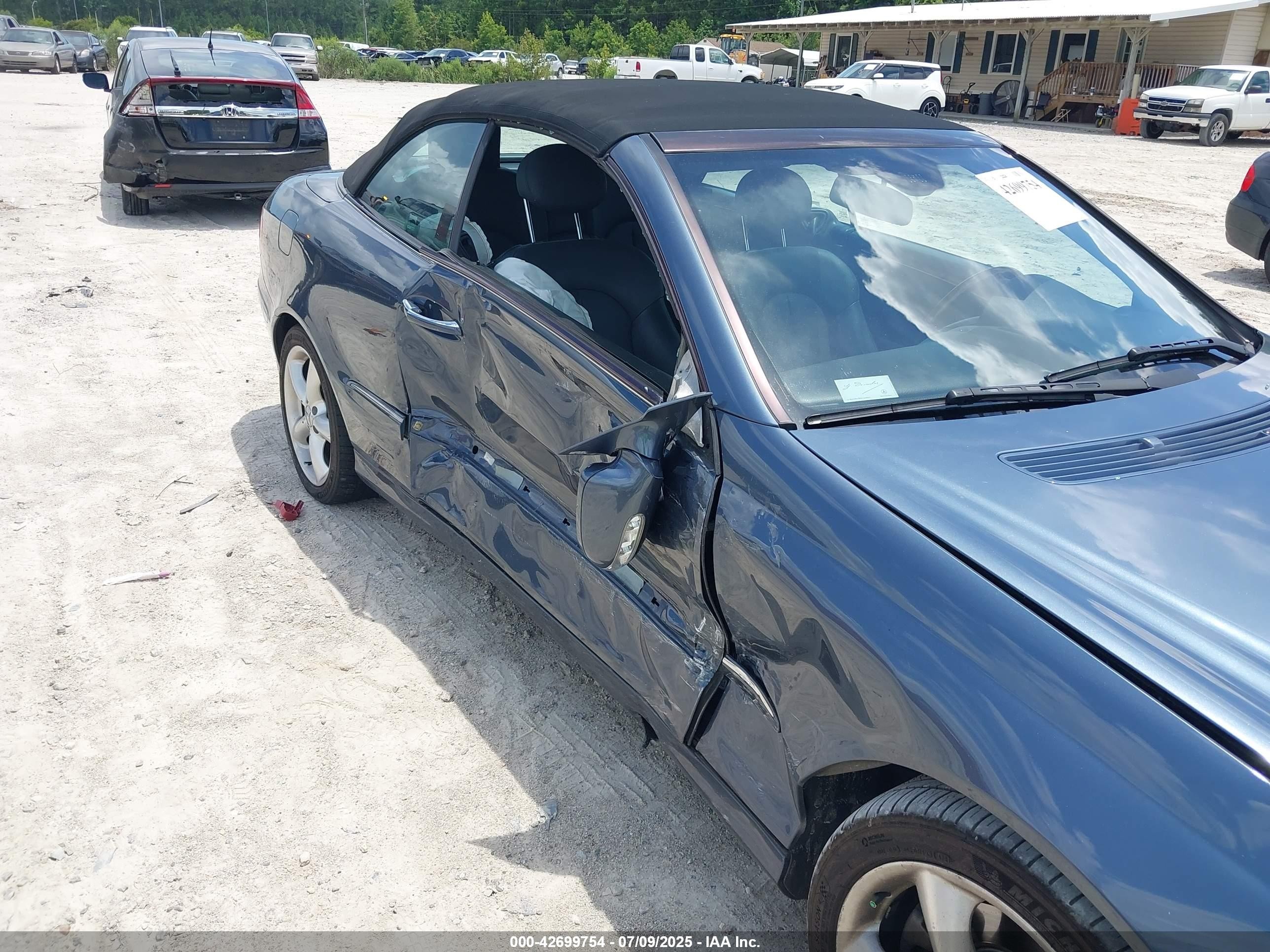 2004 Mercedes-benz Clk 320   Синий vin: WDBTK65GX4T028908