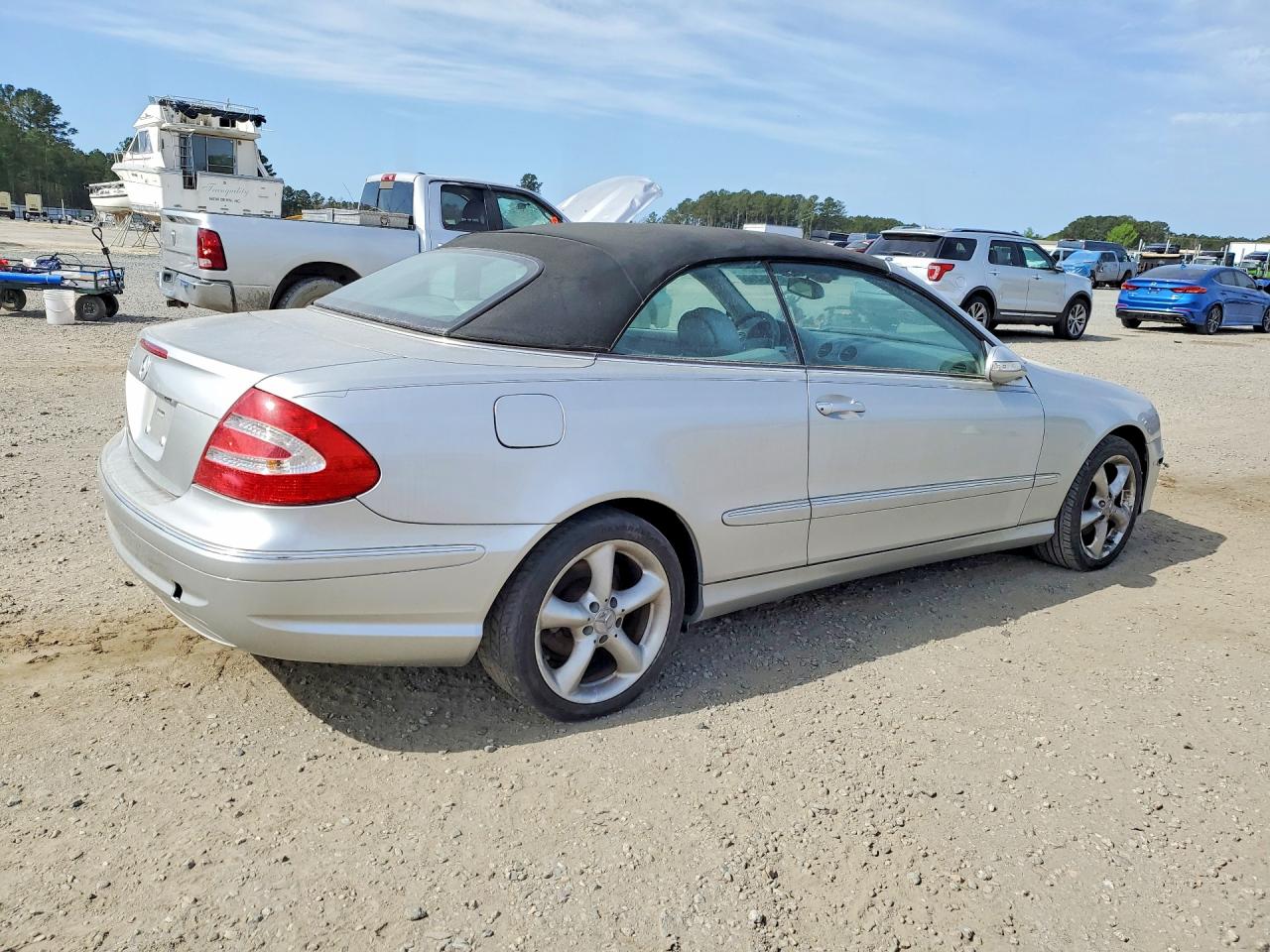 2005 Mercedes-benz Clk 320 Silver vin: WDBTK65J05F130875