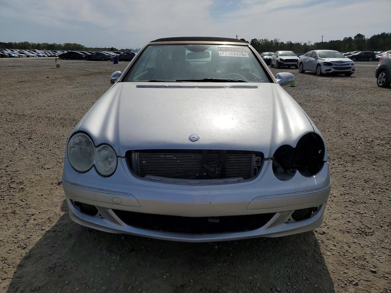 2005 Mercedes-benz Clk 320 Silver vin: WDBTK65J05F130875