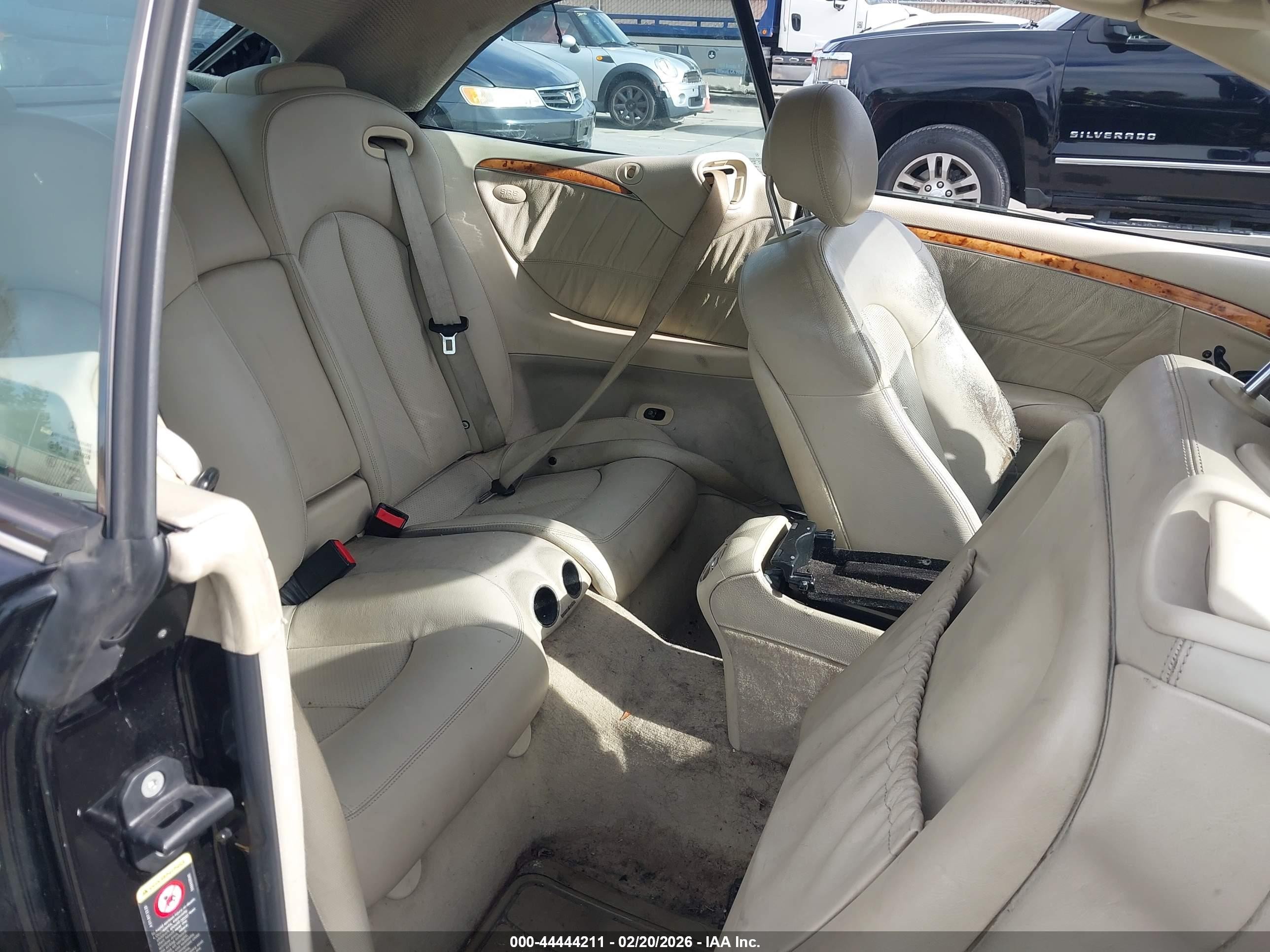 2005 Mercedes-benz Clk 320   Black vin: WDBTK65J25F160833