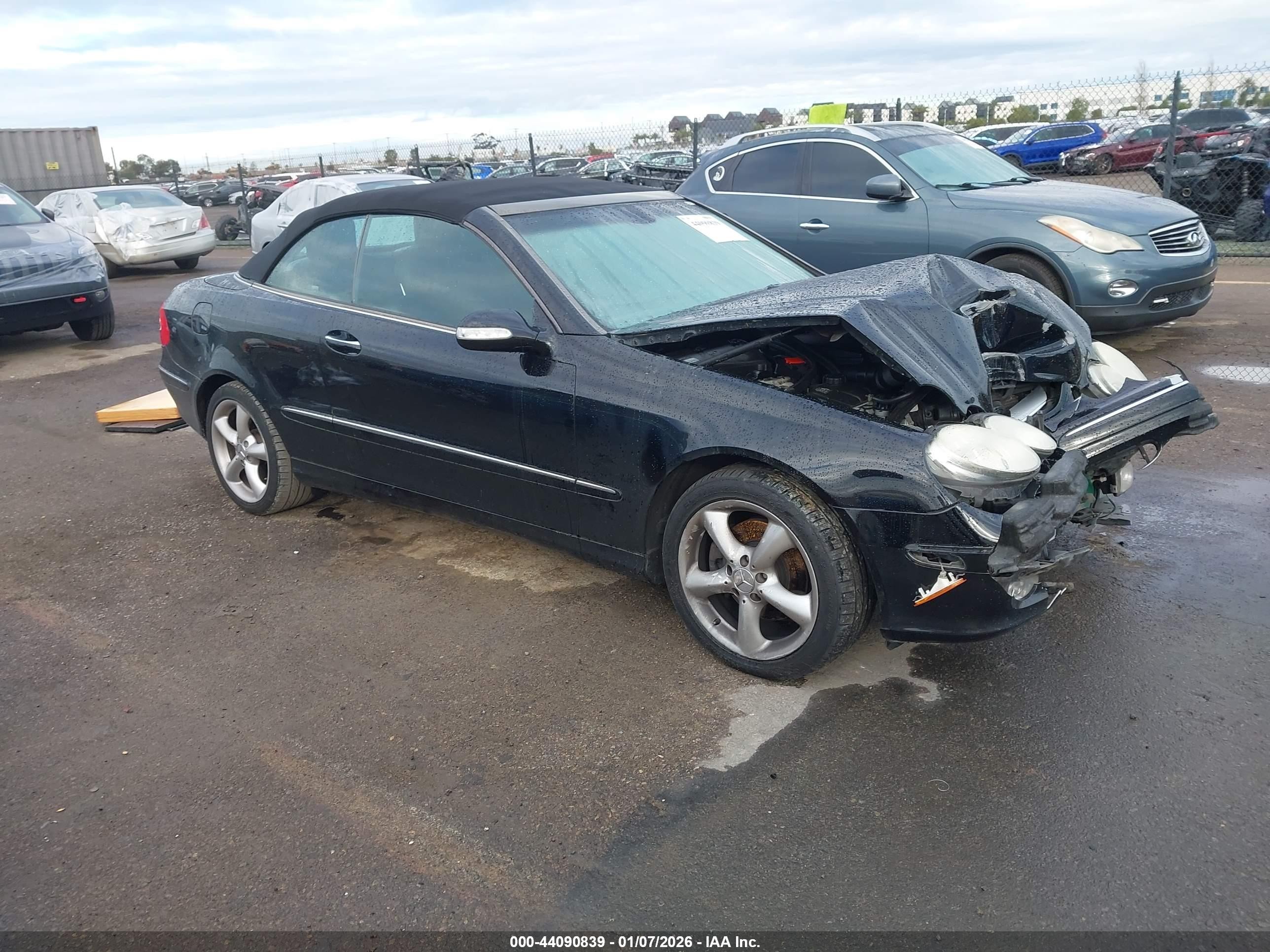 2005 Mercedes-benz Clk 320   Черный vin: WDBTK65J45F122875