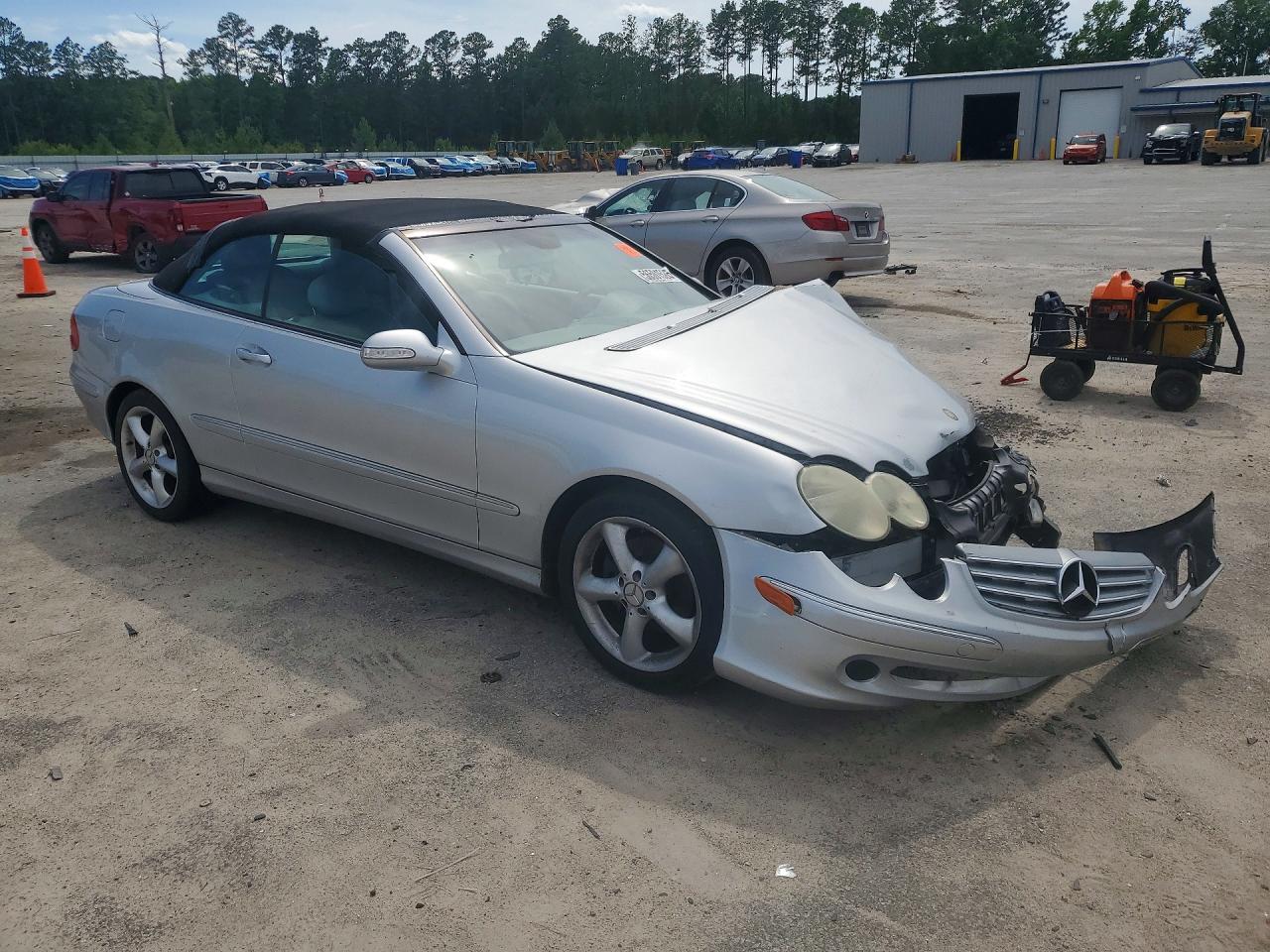 2005 Mercedes-benz Clk 320 Silver vin: WDBTK65J75F131747