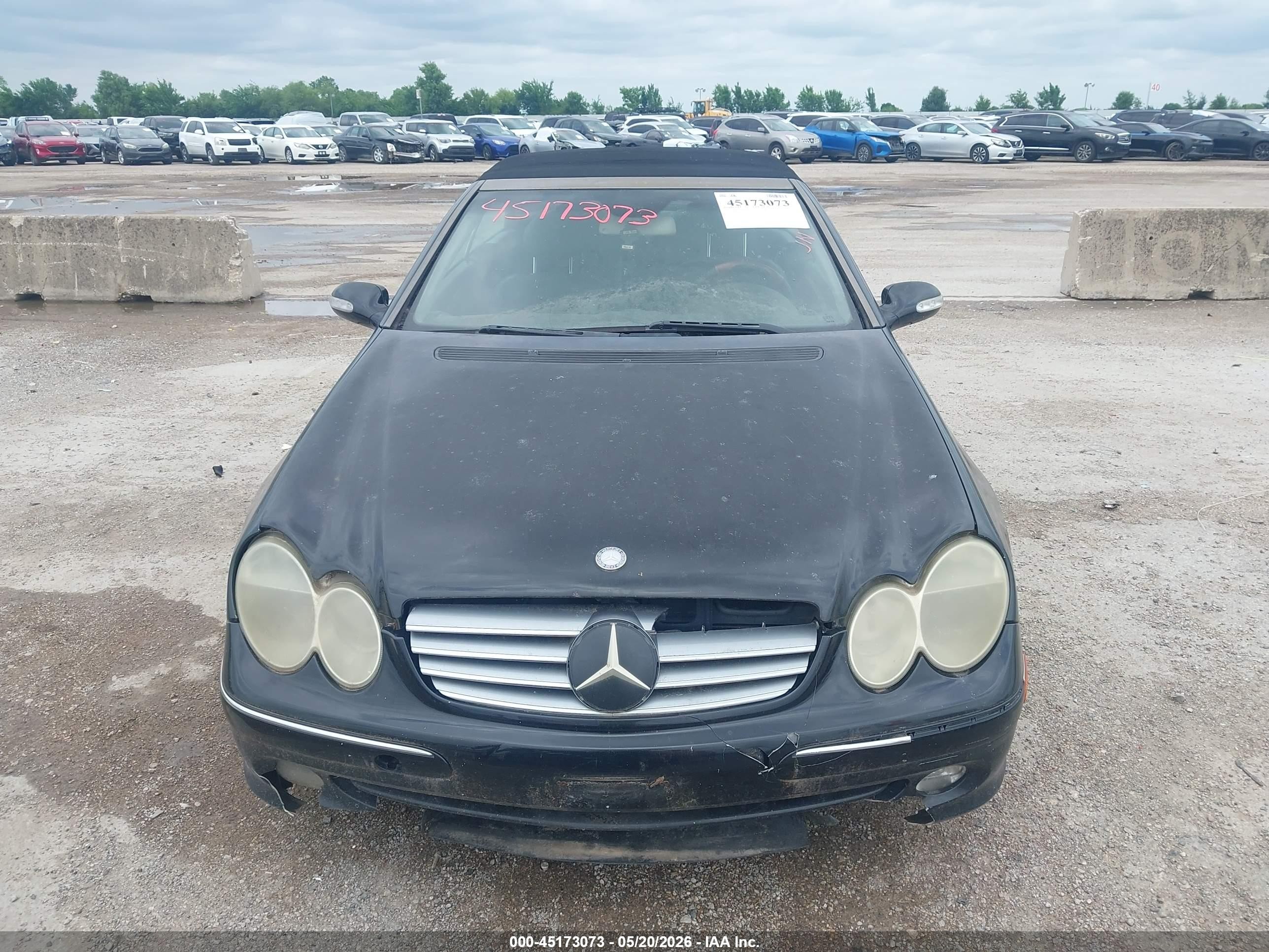2005 Mercedes-benz Clk 320   Black vin: WDBTK65J95F127571