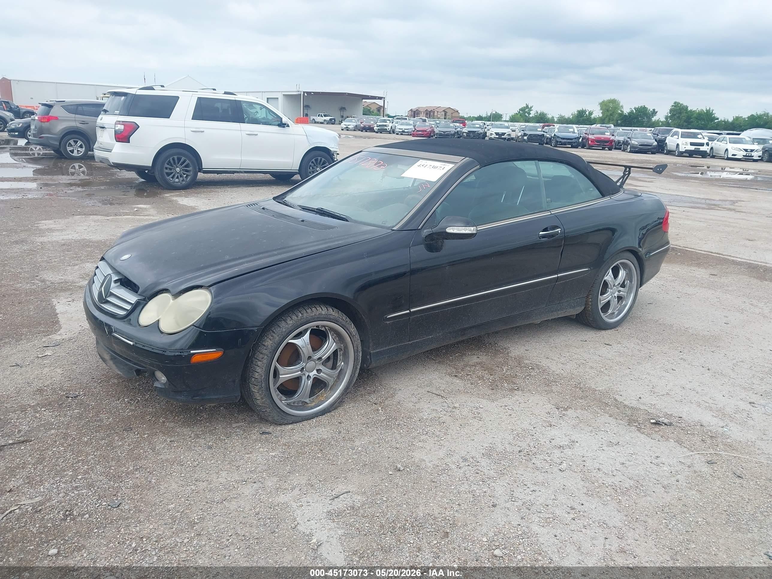 2005 Mercedes-benz Clk 320   Black vin: WDBTK65J95F127571