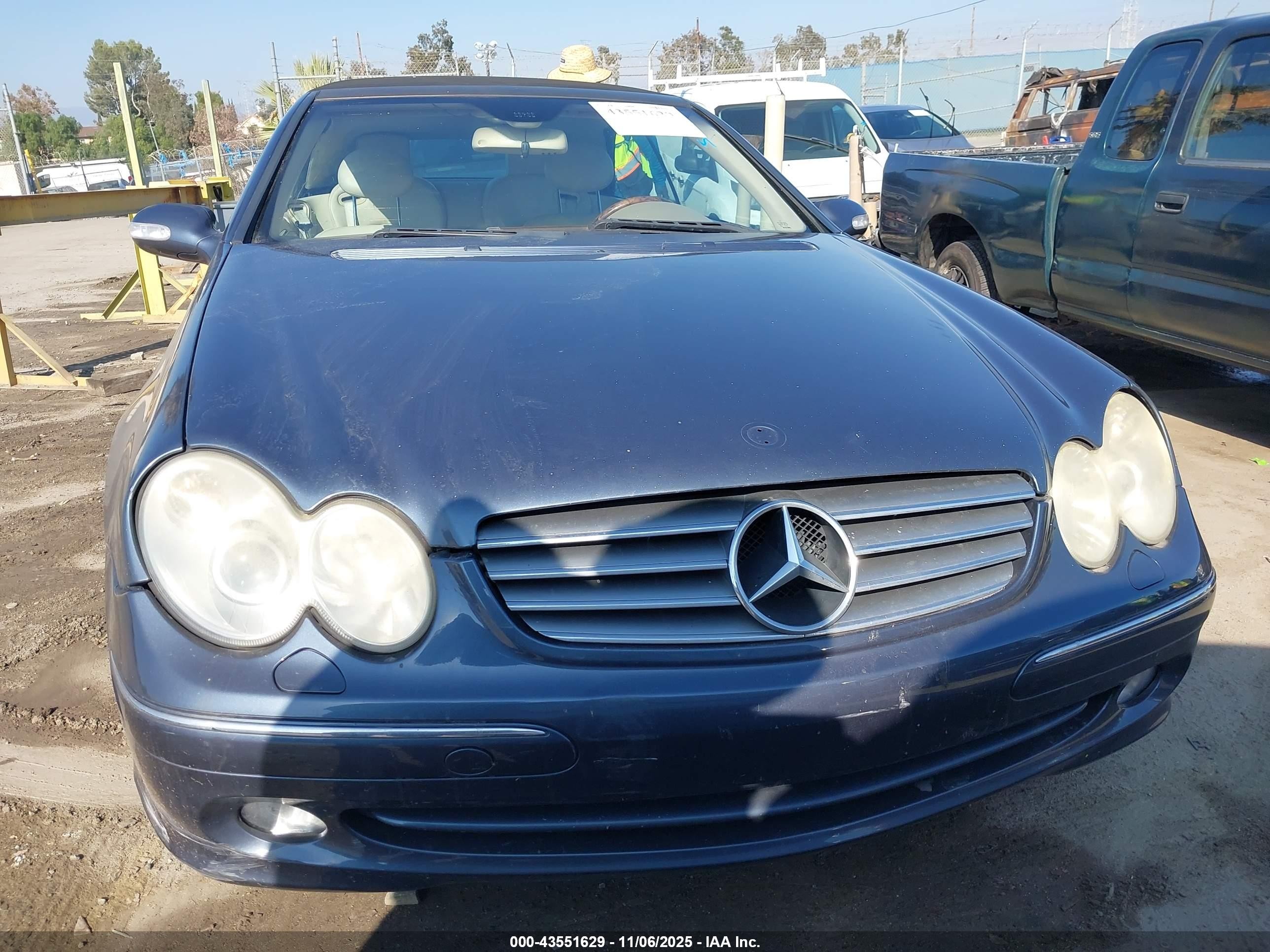 2005 Mercedes-benz Clk 320   Синий vin: WDBTK65JX5F140278