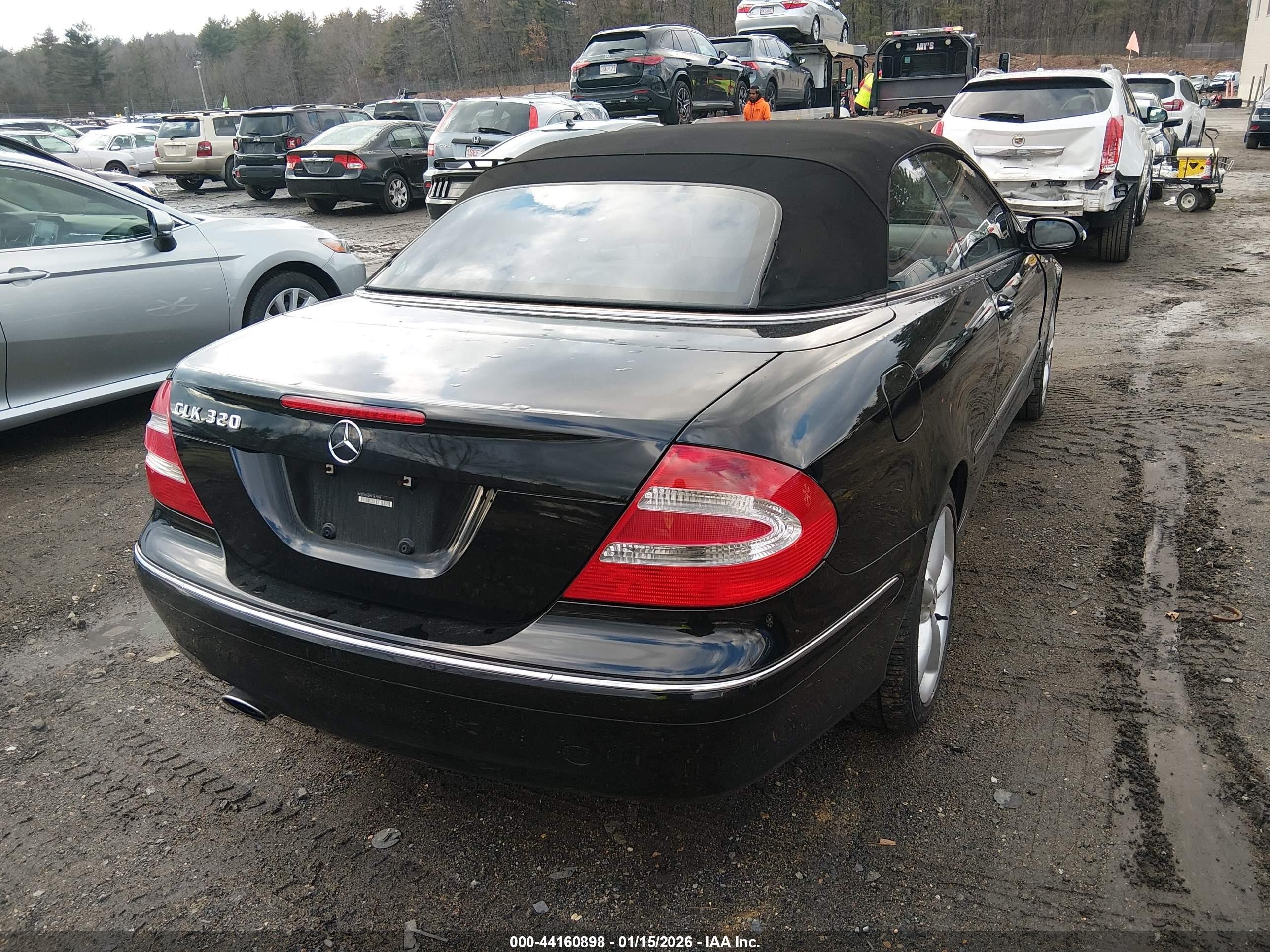 2005 Mercedes-benz Clk 320   Black vin: WDBTK65JX5F147294