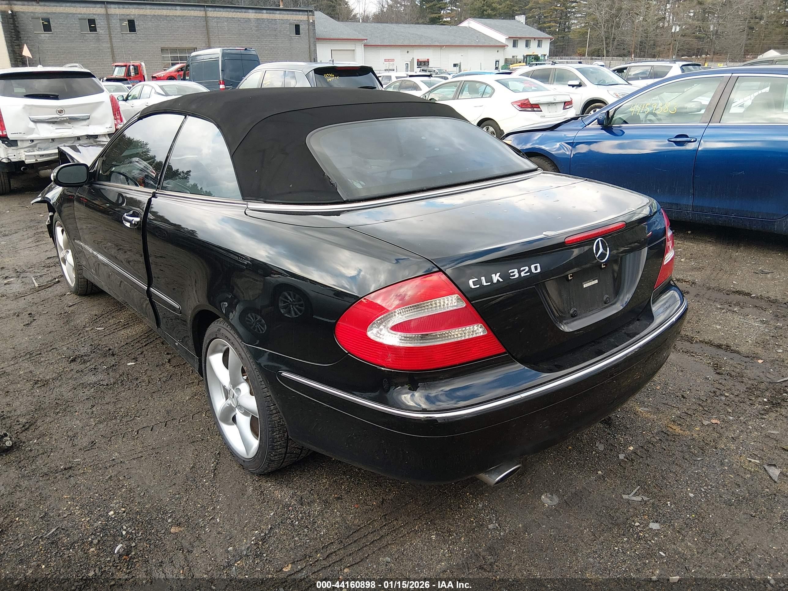2005 Mercedes-benz Clk 320   Black vin: WDBTK65JX5F147294
