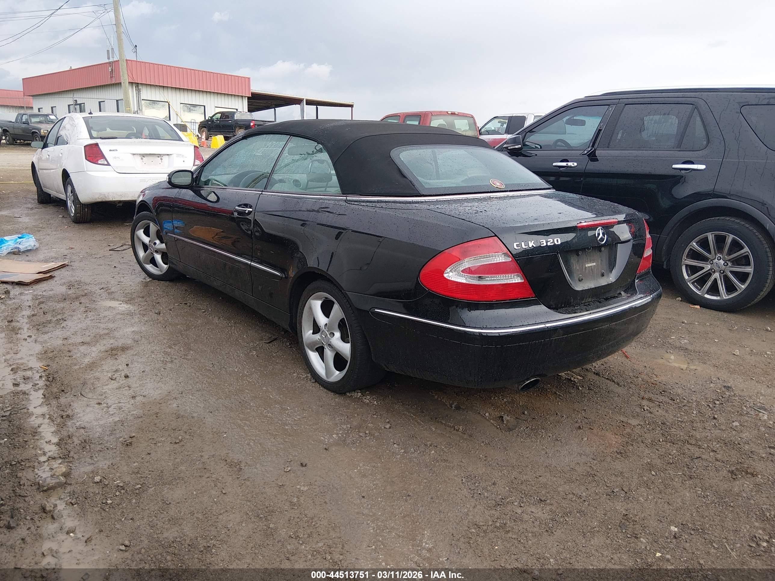 2005 Mercedes-benz Clk 320   Black vin: WDBTK65JX5F161079