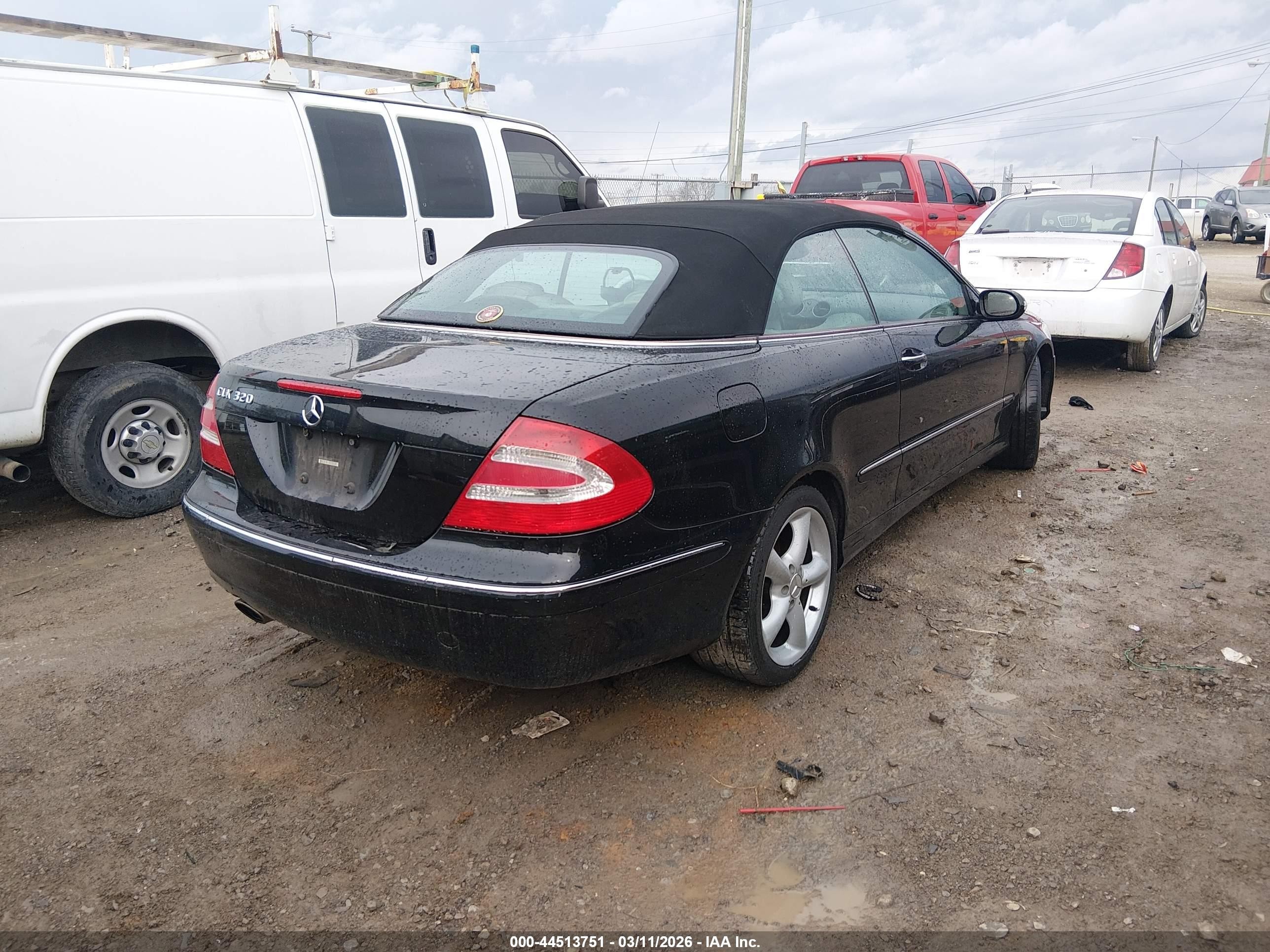 2005 Mercedes-benz Clk 320   Black vin: WDBTK65JX5F161079