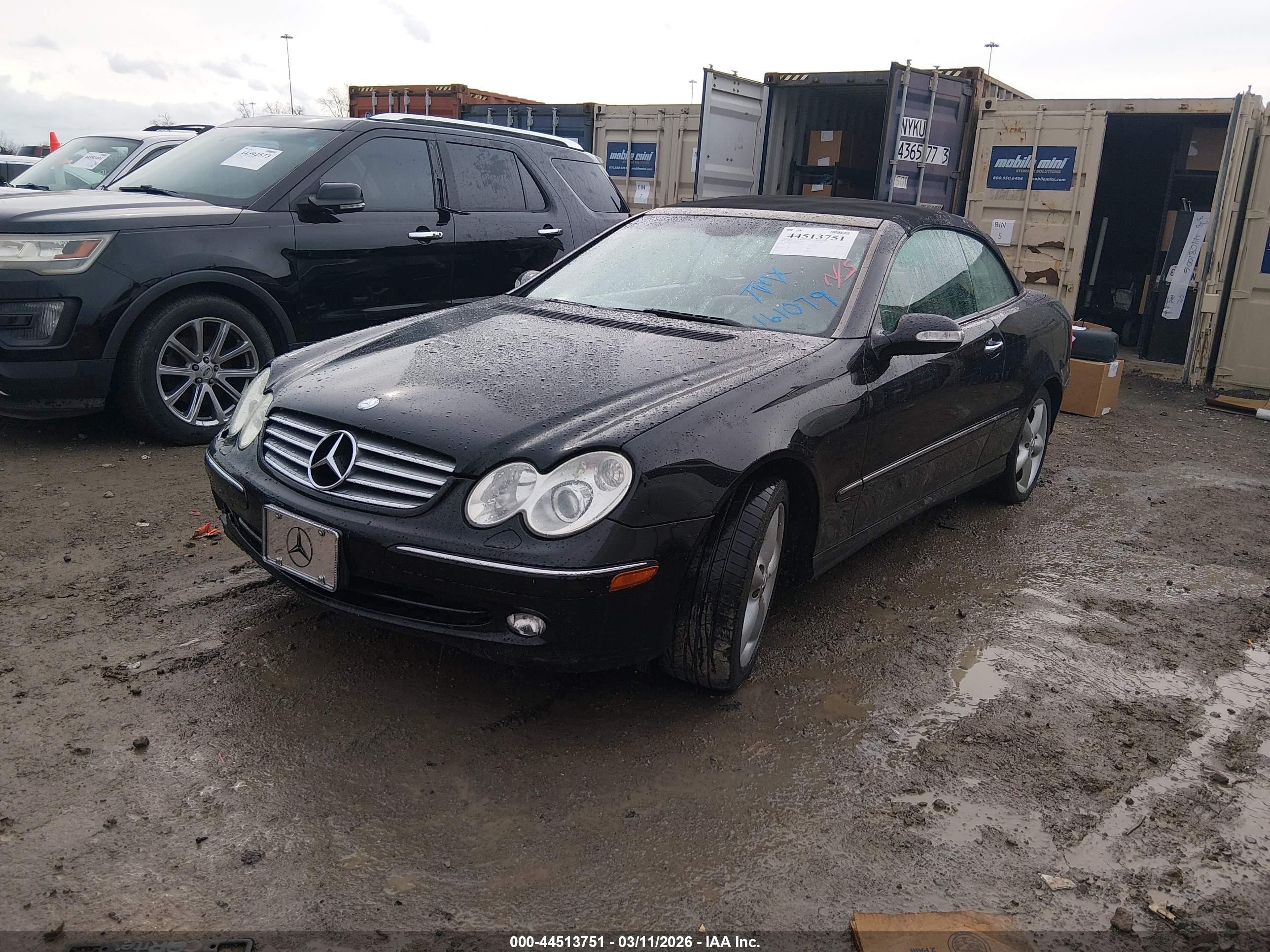 2005 Mercedes-benz Clk 320   Black vin: WDBTK65JX5F161079