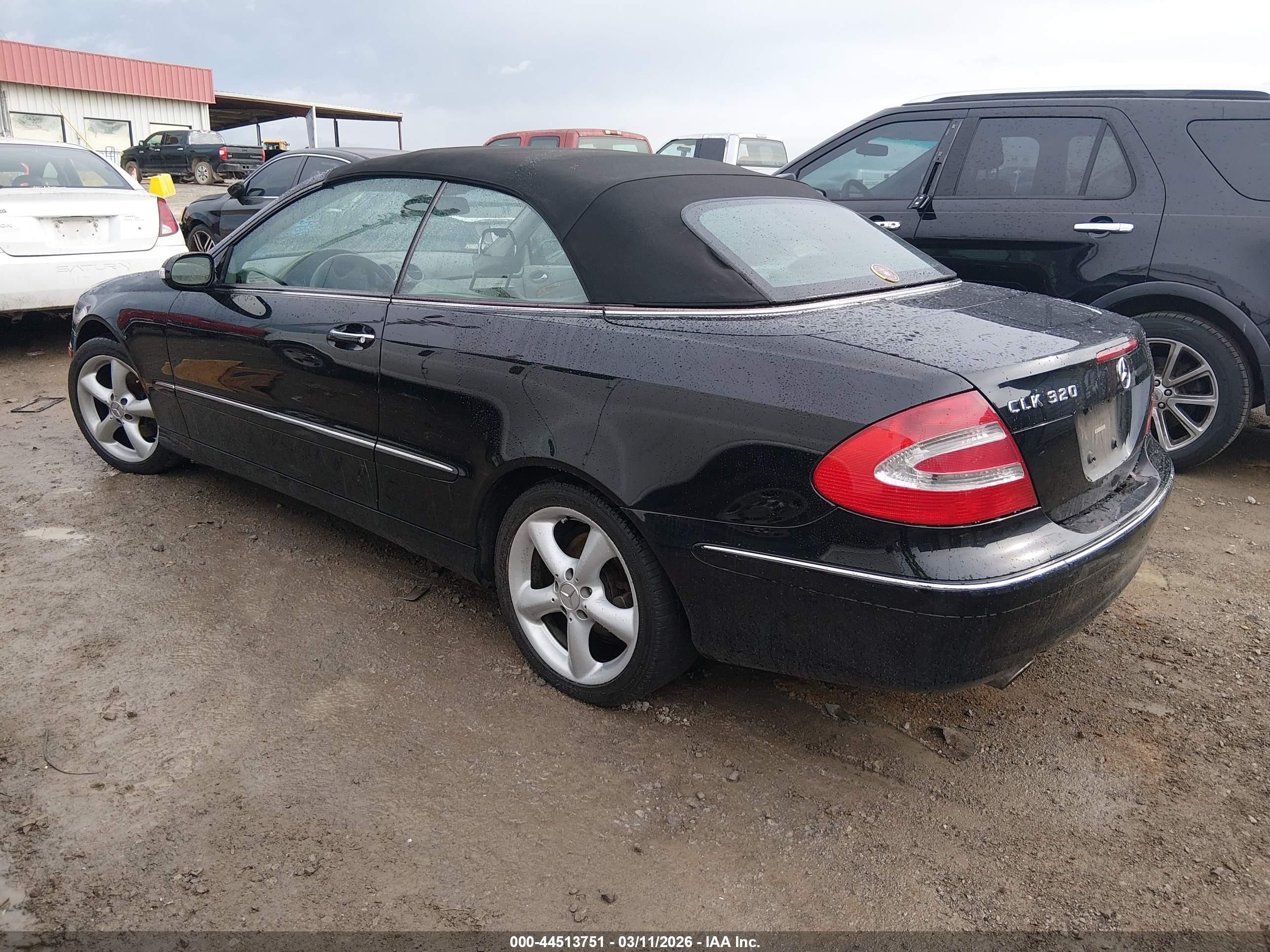 2005 Mercedes-benz Clk 320   Black vin: WDBTK65JX5F161079