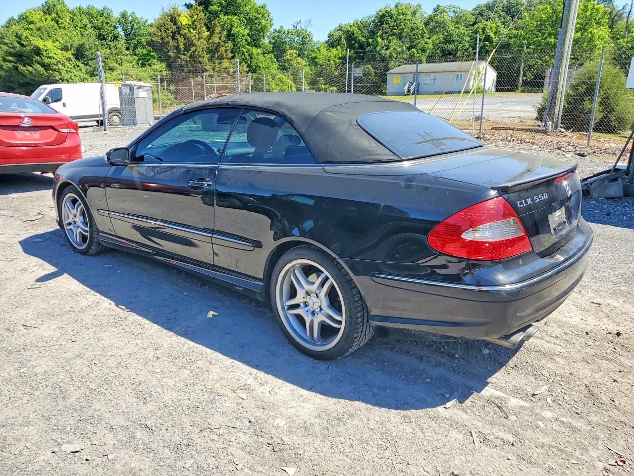 2009 Mercedes-benz Clk 550 Black vin: WDBTK72F49T101960