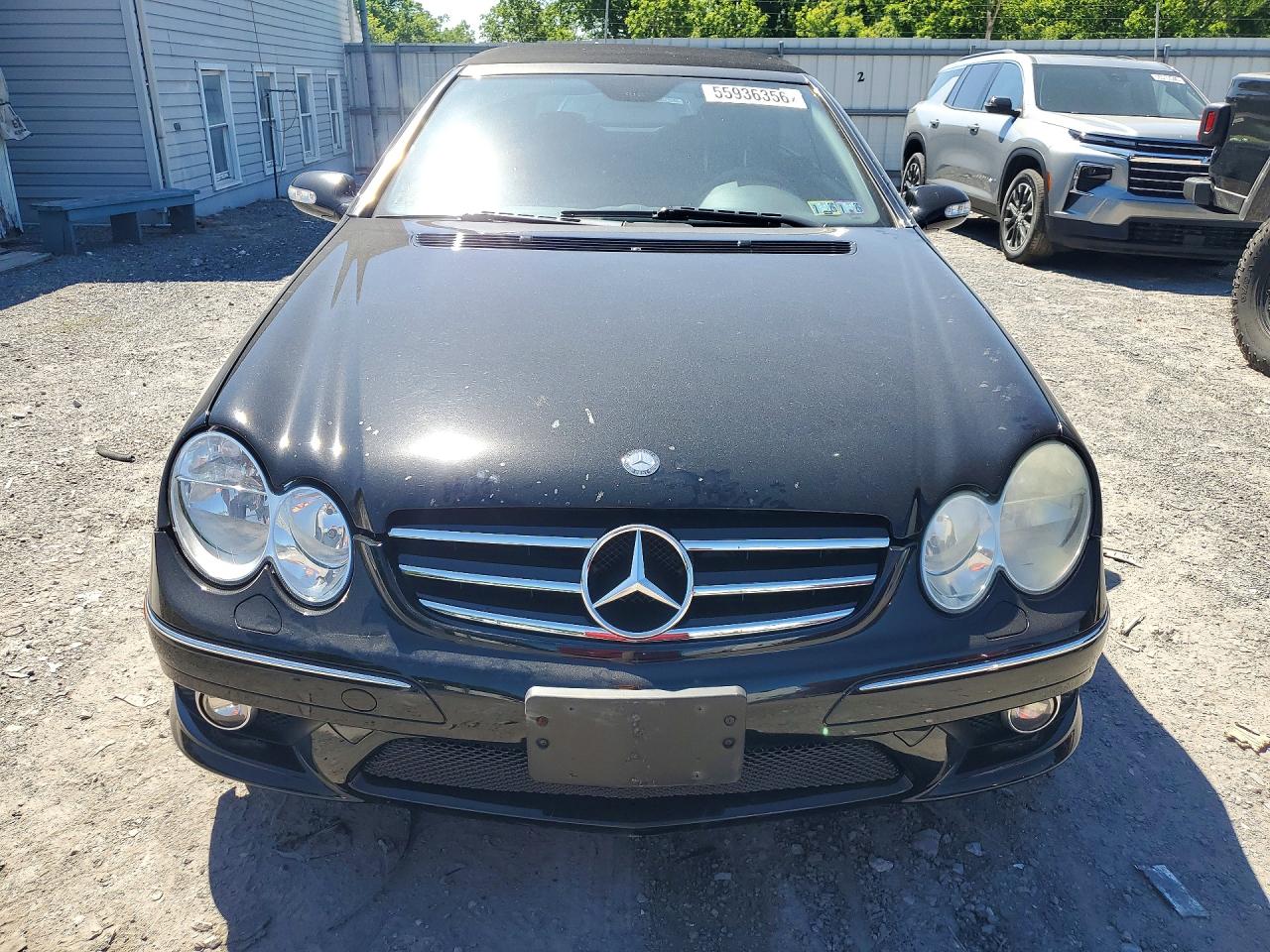 2009 Mercedes-benz Clk 550 Black vin: WDBTK72F49T101960