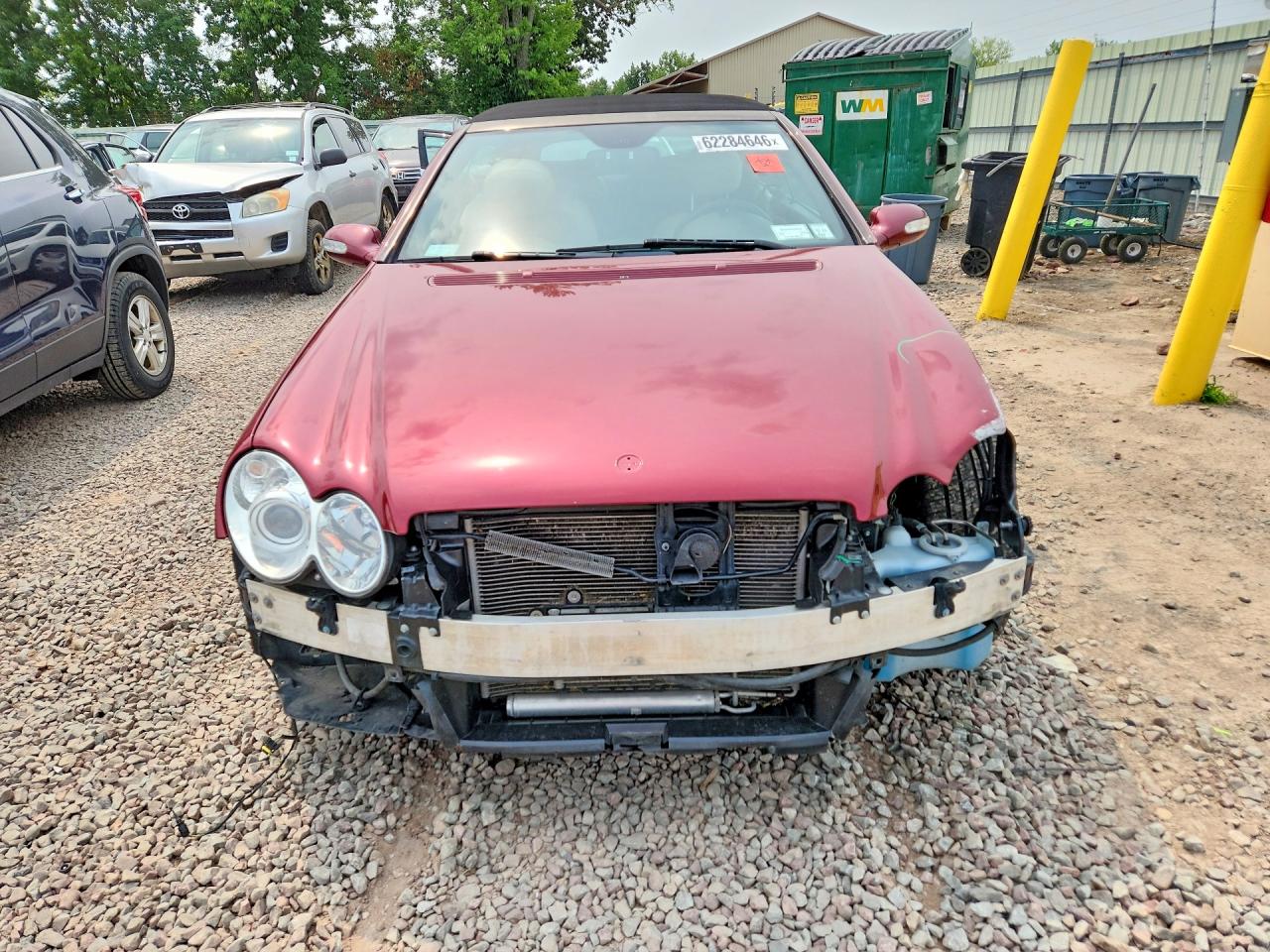 2009 Mercedes-benz Clk 550 Red vin: WDBTK72F69T102530