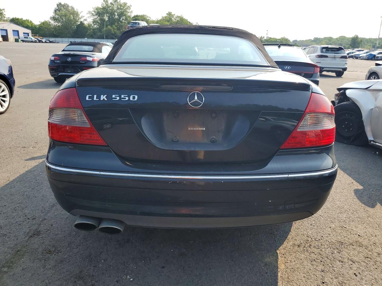 2009 Mercedes-benz Clk 550 Black vin: WDBTK72F69T106576