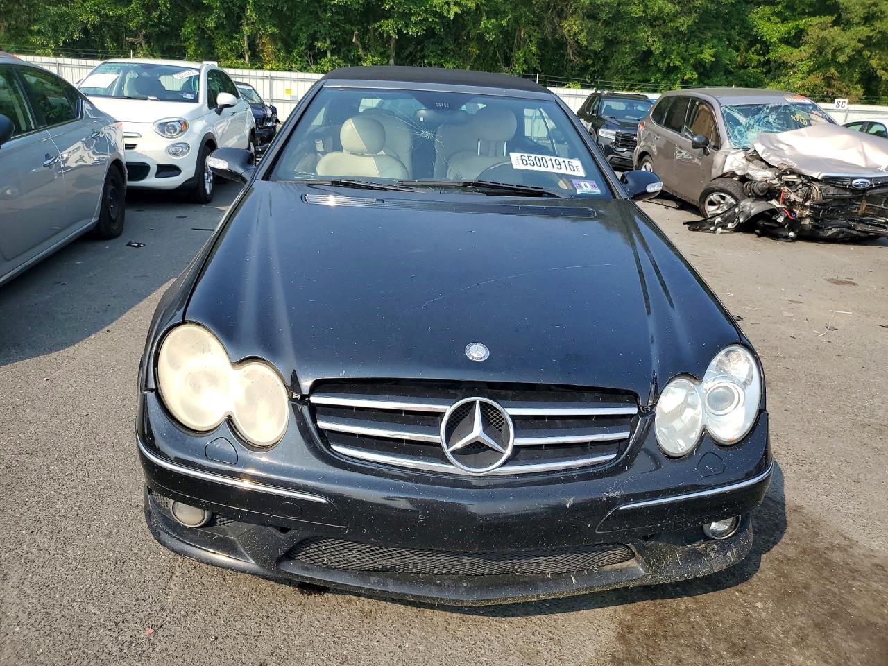 2009 Mercedes-benz Clk 550 Black vin: WDBTK72F69T106576