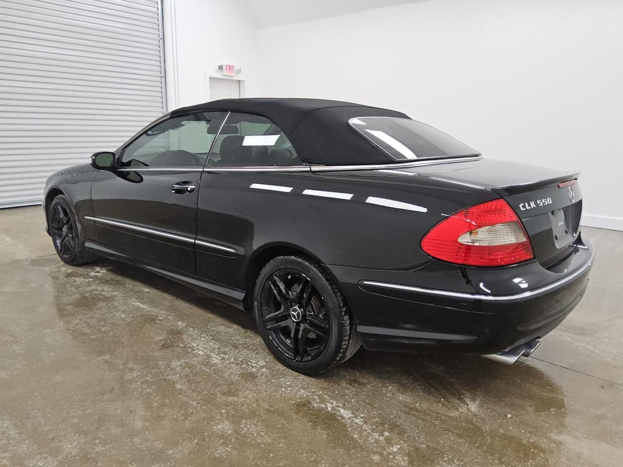 2007 Mercedes-benz Clk 550 Black vin: WDBTK72F87T075585 Damage: Left Rear Tire, Worn, Replacement Required