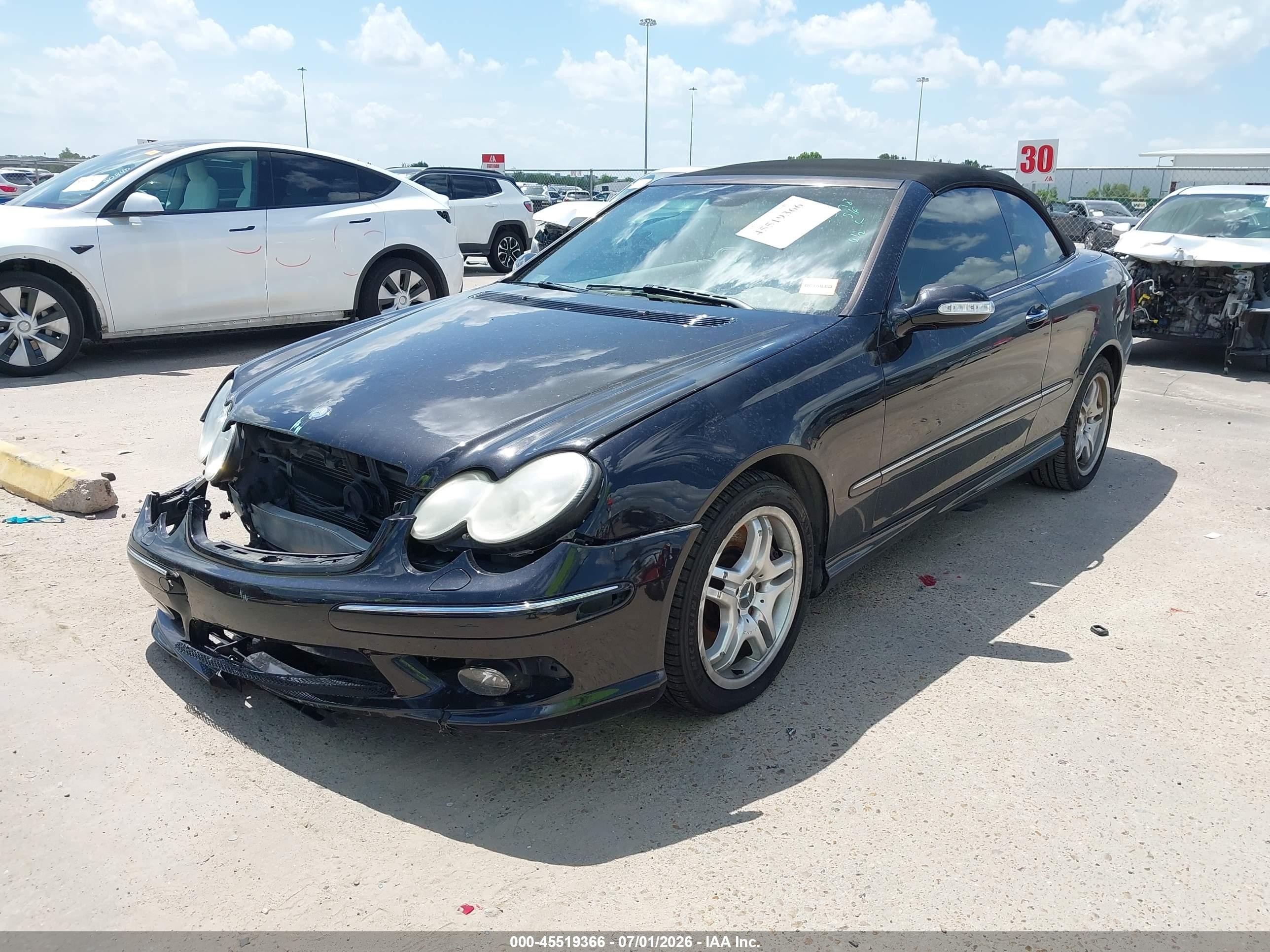 2004 Mercedes-benz Clk 500 Black vin: WDBTK75G04T009600