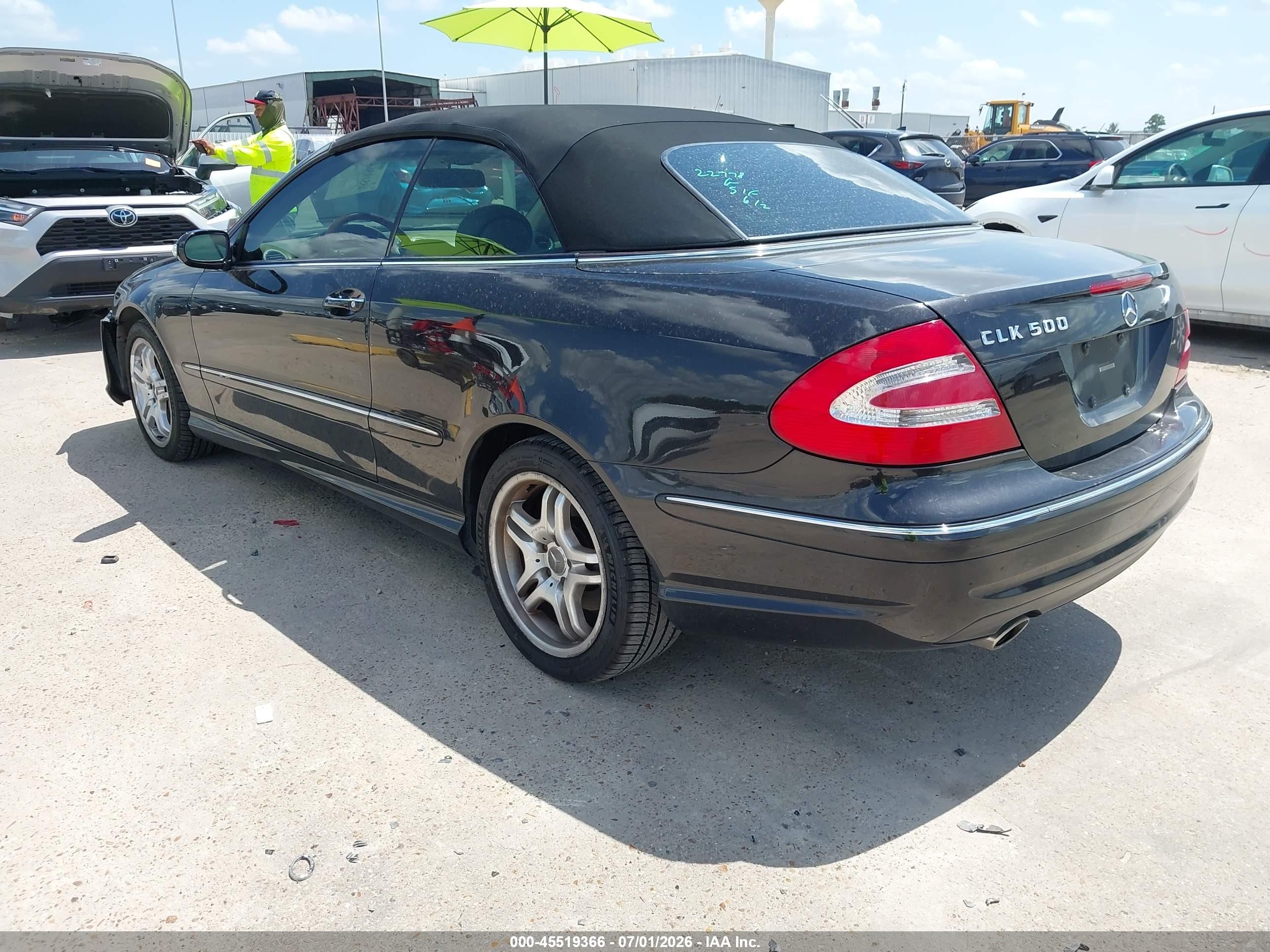 2004 Mercedes-benz Clk 500 Black vin: WDBTK75G04T009600