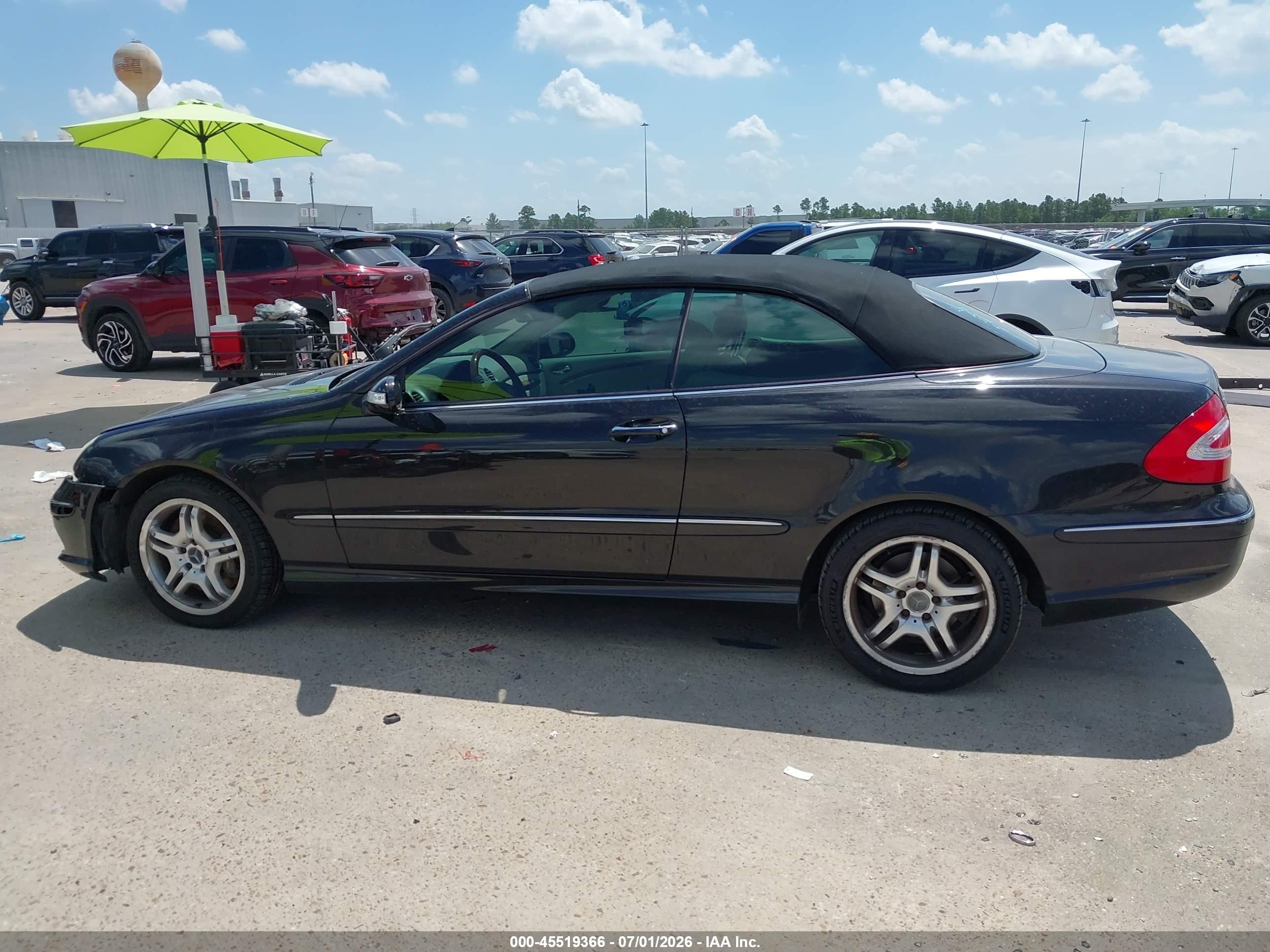 2004 Mercedes-benz Clk 500 Black vin: WDBTK75G04T009600
