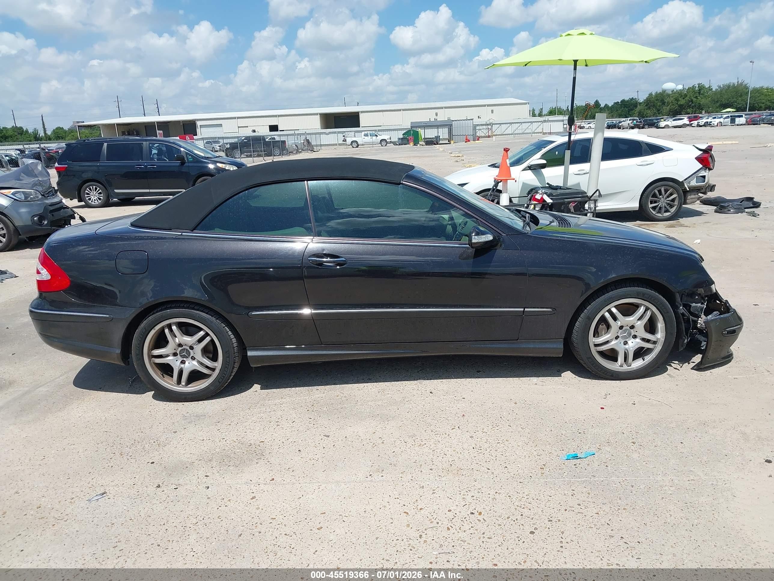 2004 Mercedes-benz Clk 500 Black vin: WDBTK75G04T009600