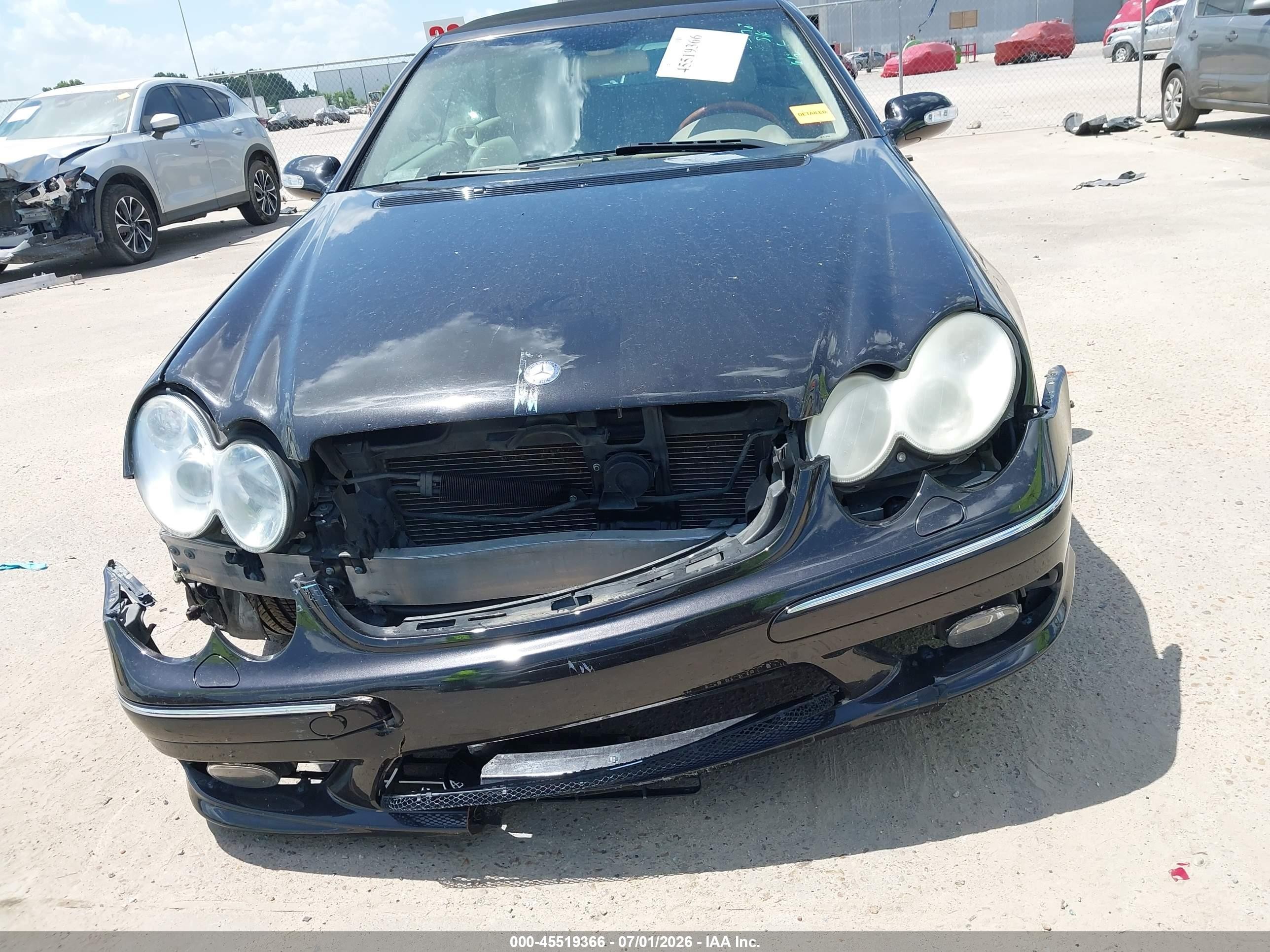 2004 Mercedes-benz Clk 500 Black vin: WDBTK75G04T009600