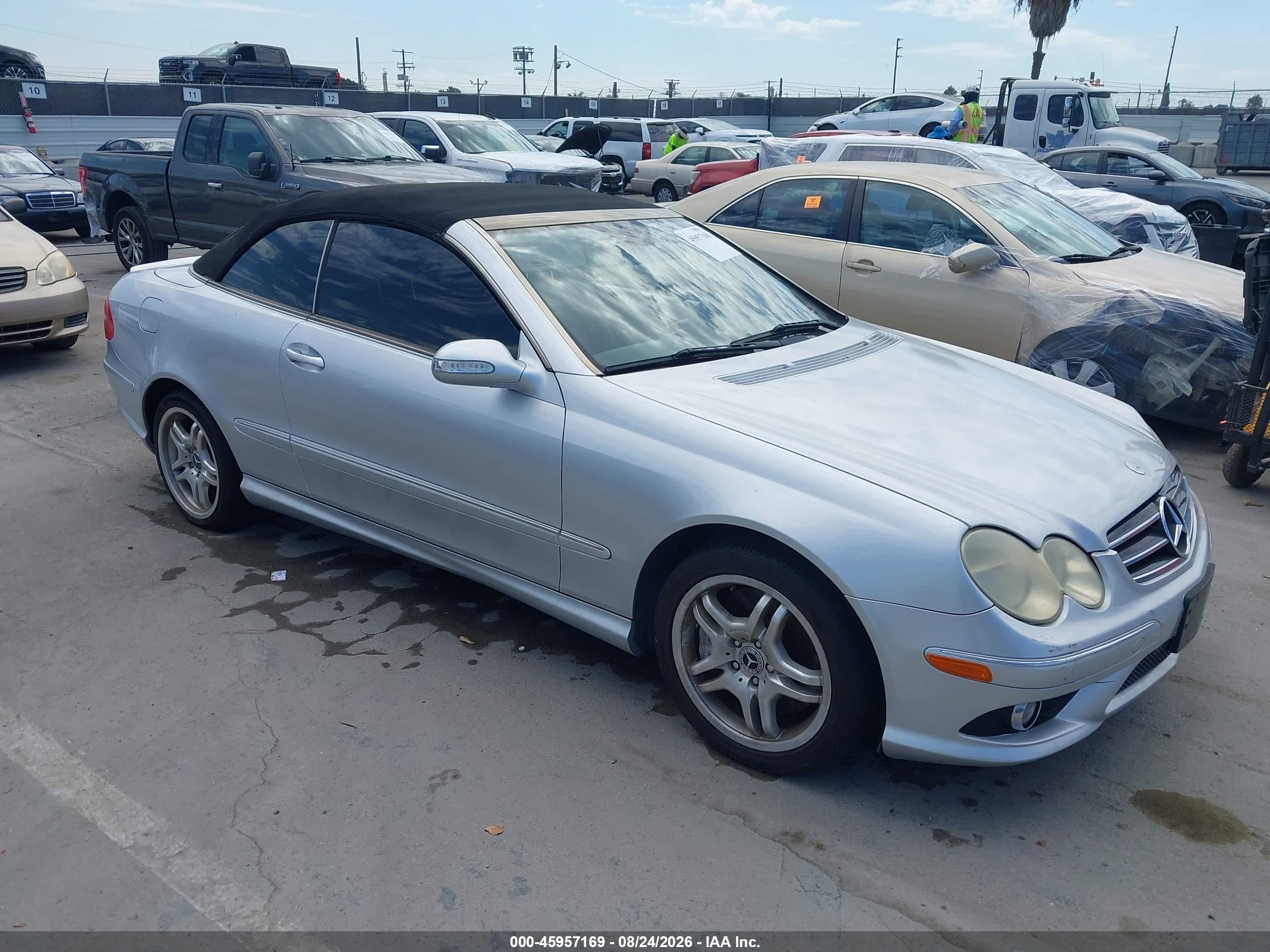 2006 Mercedes-benz Clk 500   Silver vin: WDBTK75G06T061456