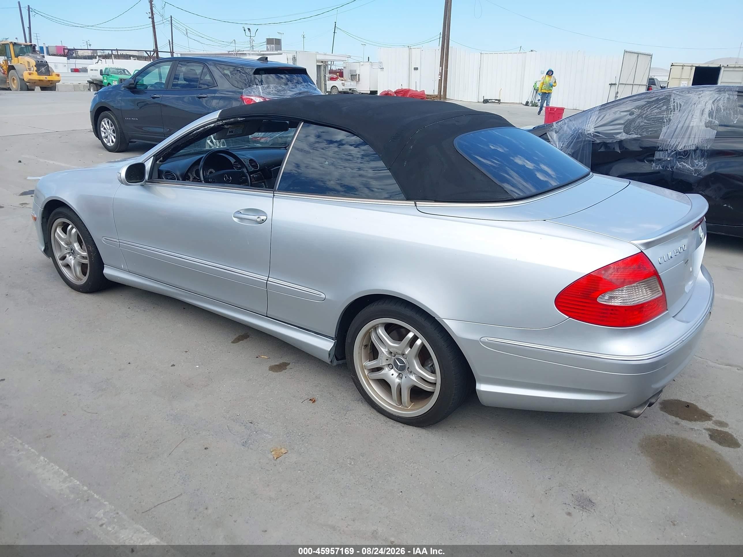 2006 Mercedes-benz Clk 500   Silver vin: WDBTK75G06T061456