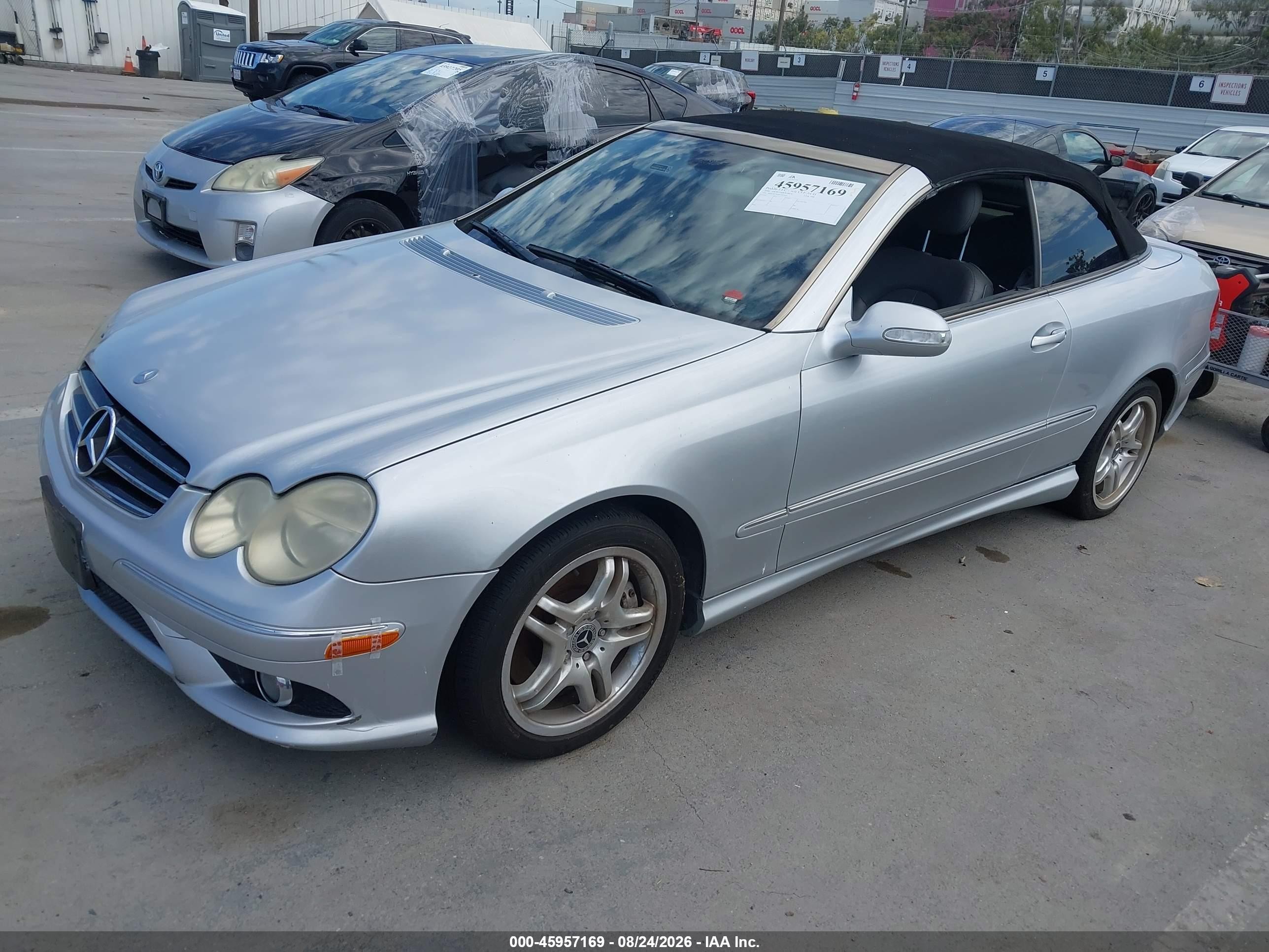 2006 Mercedes-benz Clk 500   Silver vin: WDBTK75G06T061456