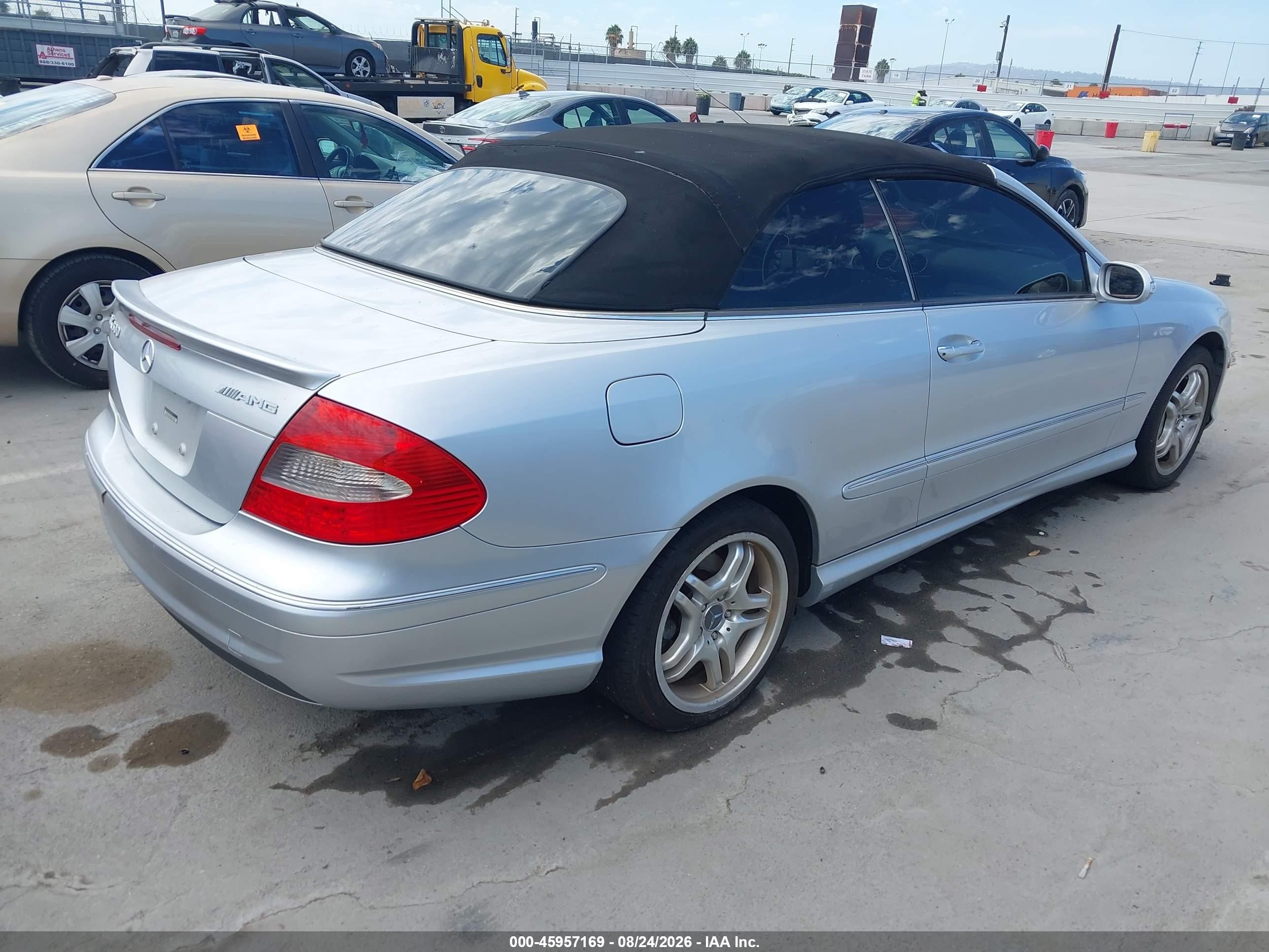 2006 Mercedes-benz Clk 500   Silver vin: WDBTK75G06T061456