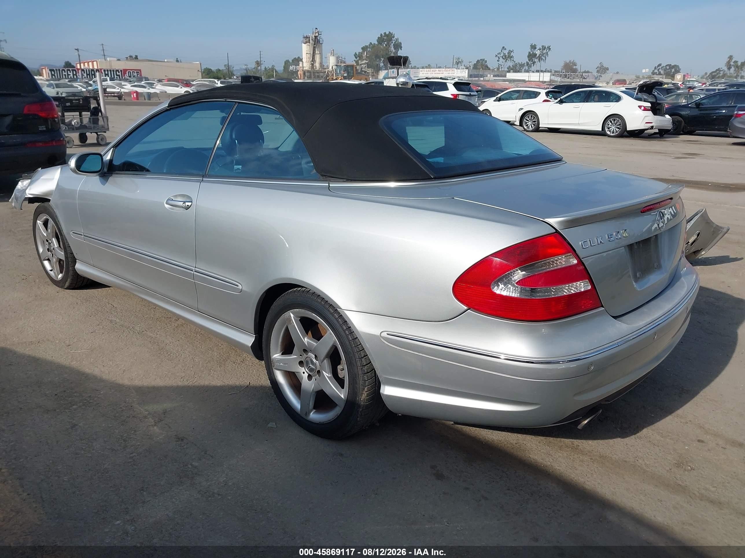 2005 Mercedes-benz Clk 500   Silver vin: WDBTK75G15T040047