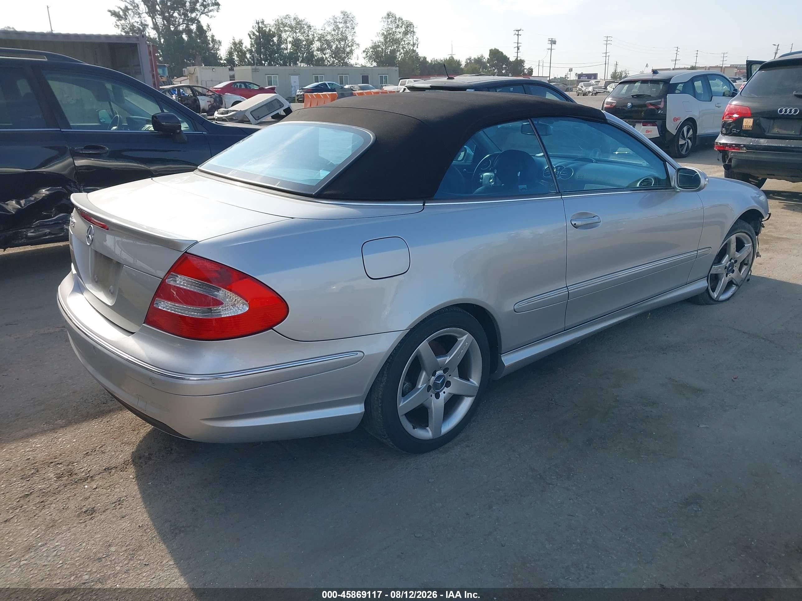 2005 Mercedes-benz Clk 500   Silver vin: WDBTK75G15T040047