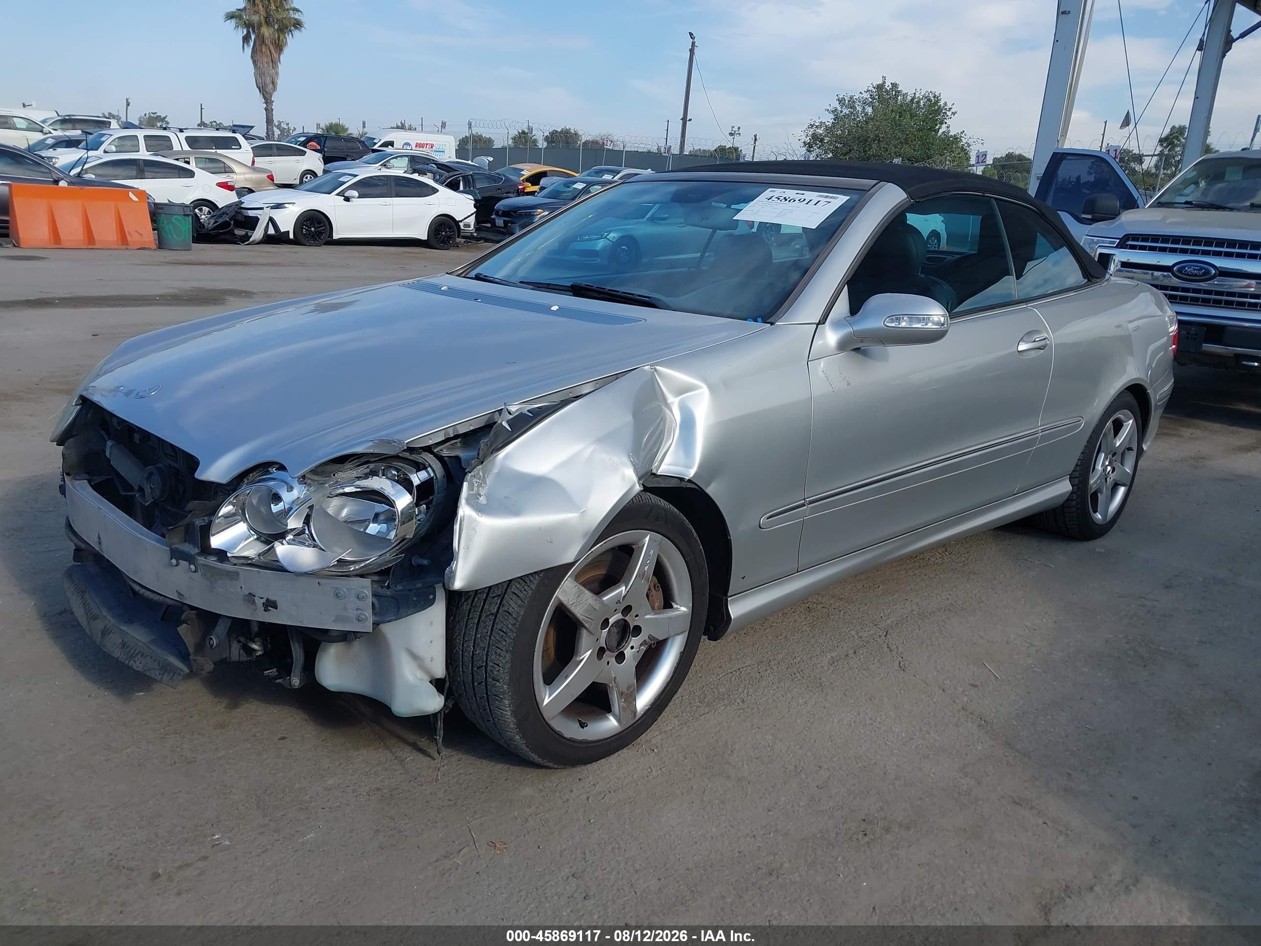 2005 Mercedes-benz Clk 500   Silver vin: WDBTK75G15T040047