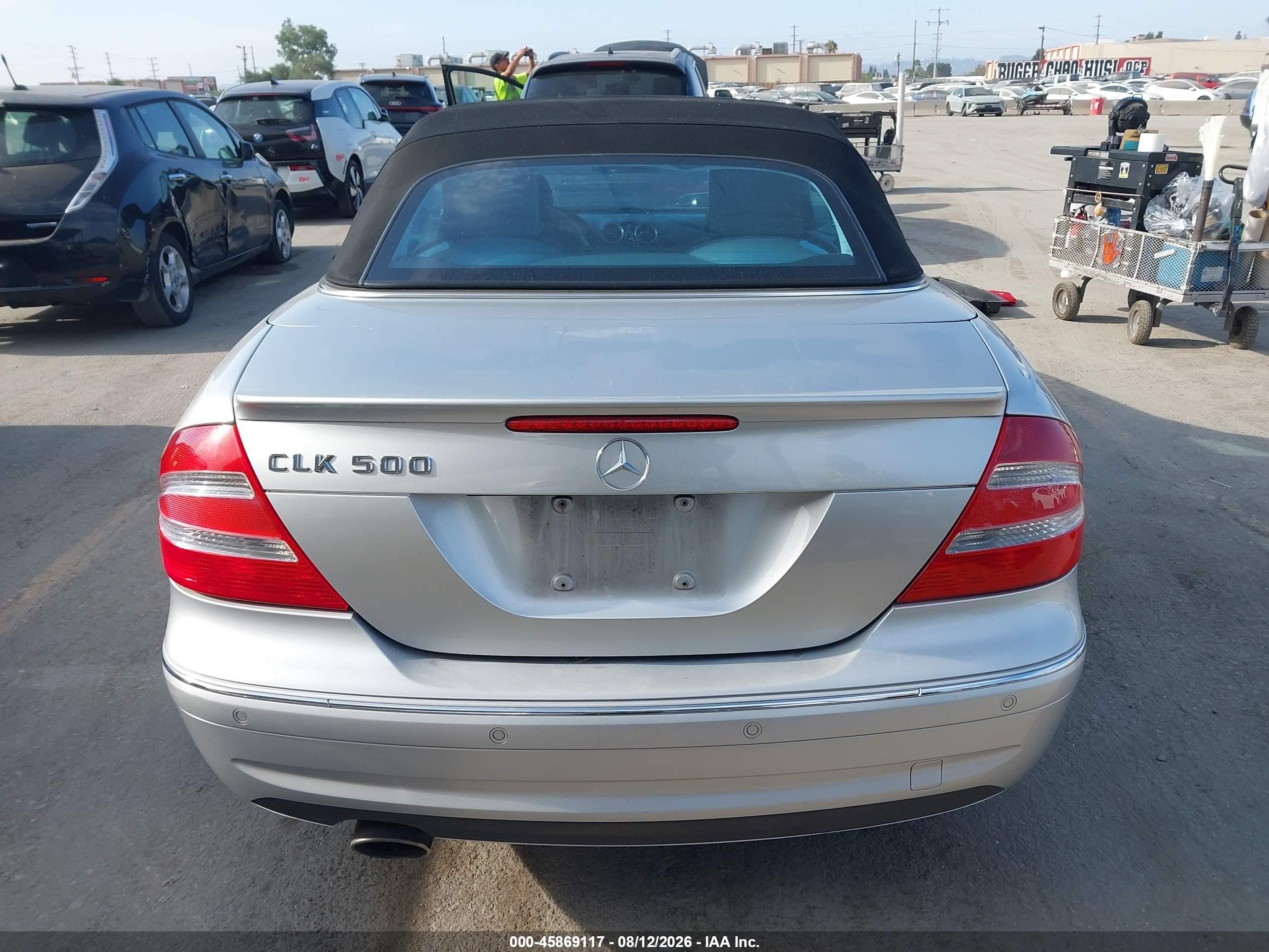 2005 Mercedes-benz Clk 500   Silver vin: WDBTK75G15T040047