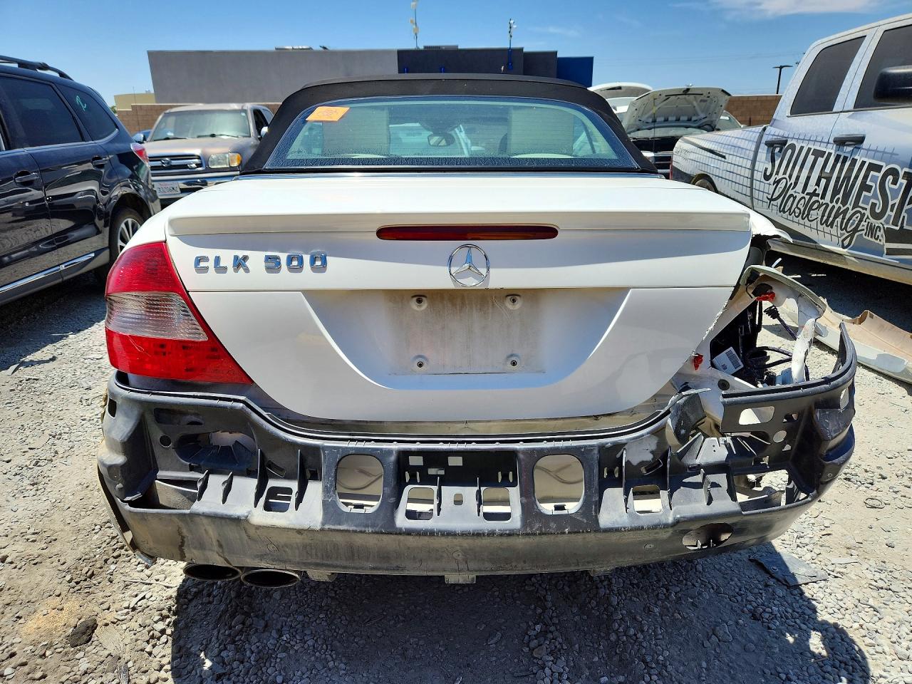 2006 Mercedes-benz Clk 500 White vin: WDBTK75G16T056816