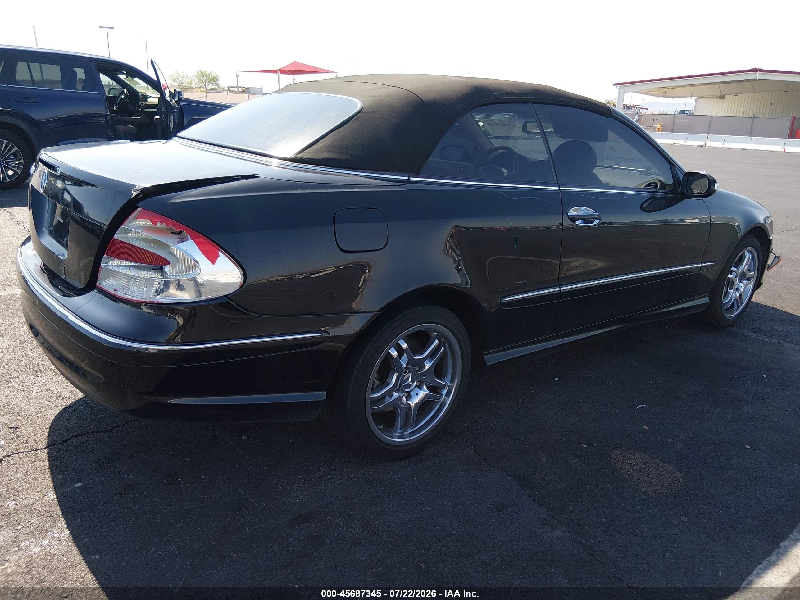 2004 Mercedes-benz Clk 500 Black vin: WDBTK75G34T007422
