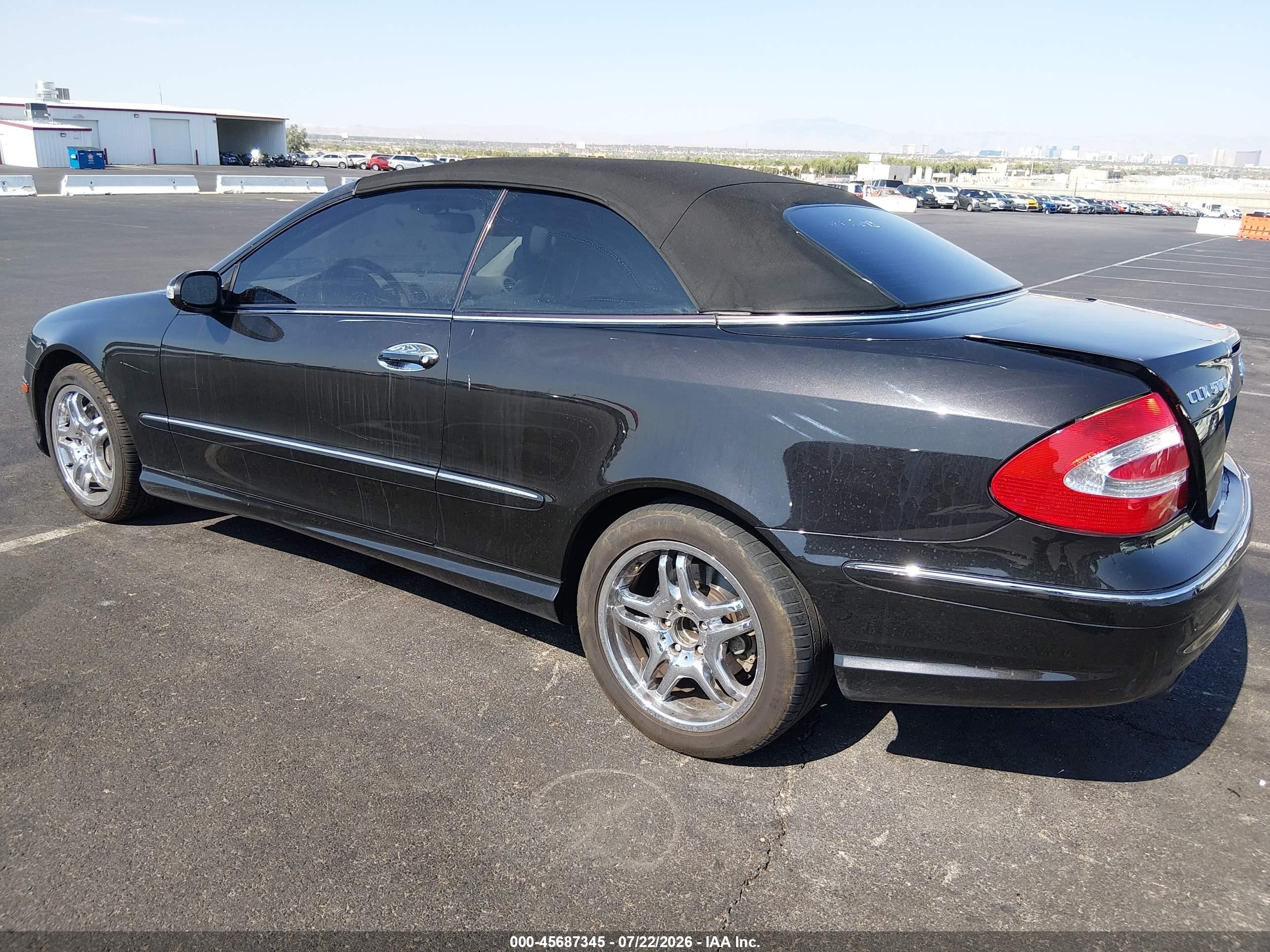 2004 Mercedes-benz Clk 500 Black vin: WDBTK75G34T007422