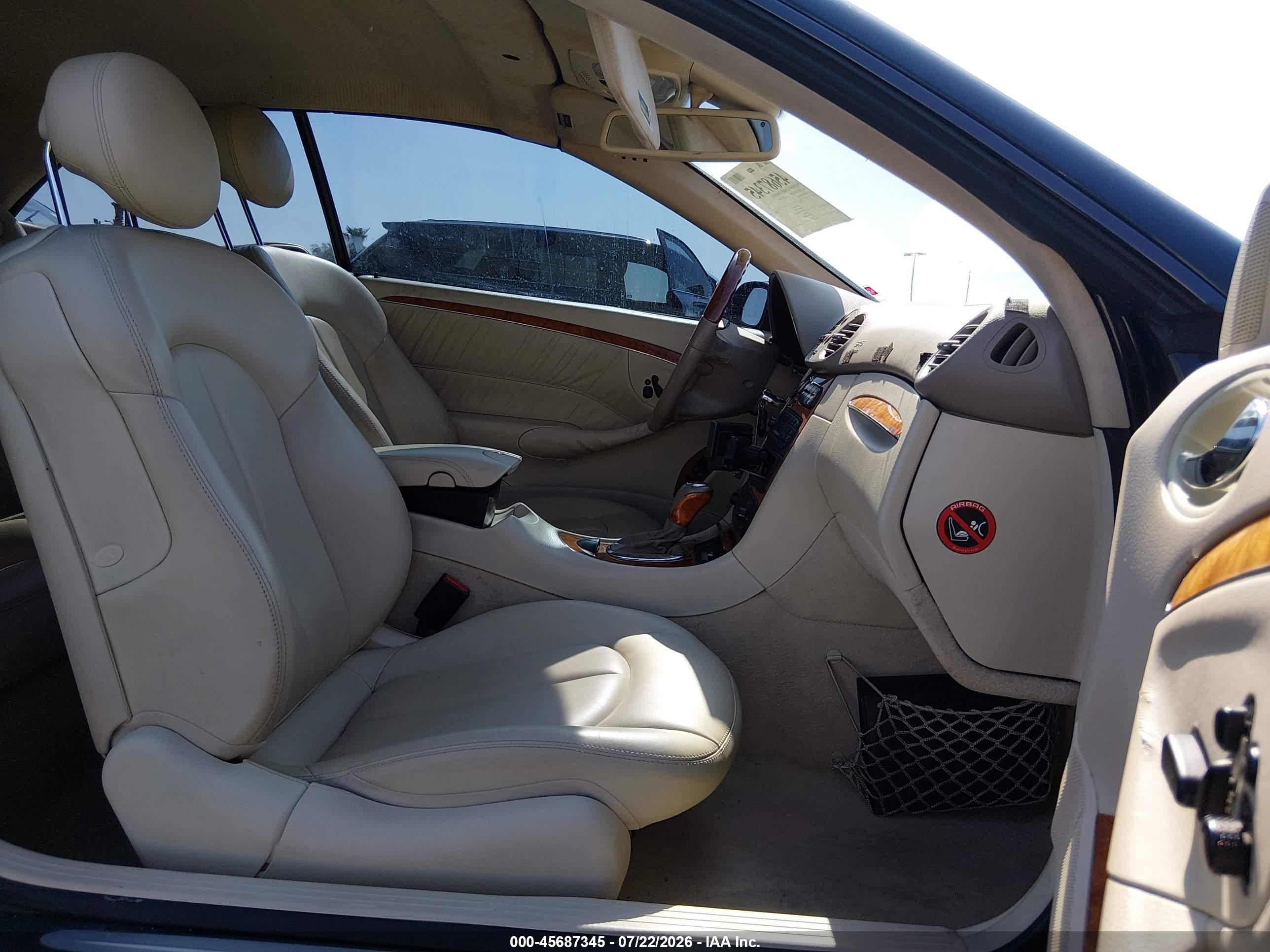 2004 Mercedes-benz Clk 500 Black vin: WDBTK75G34T007422