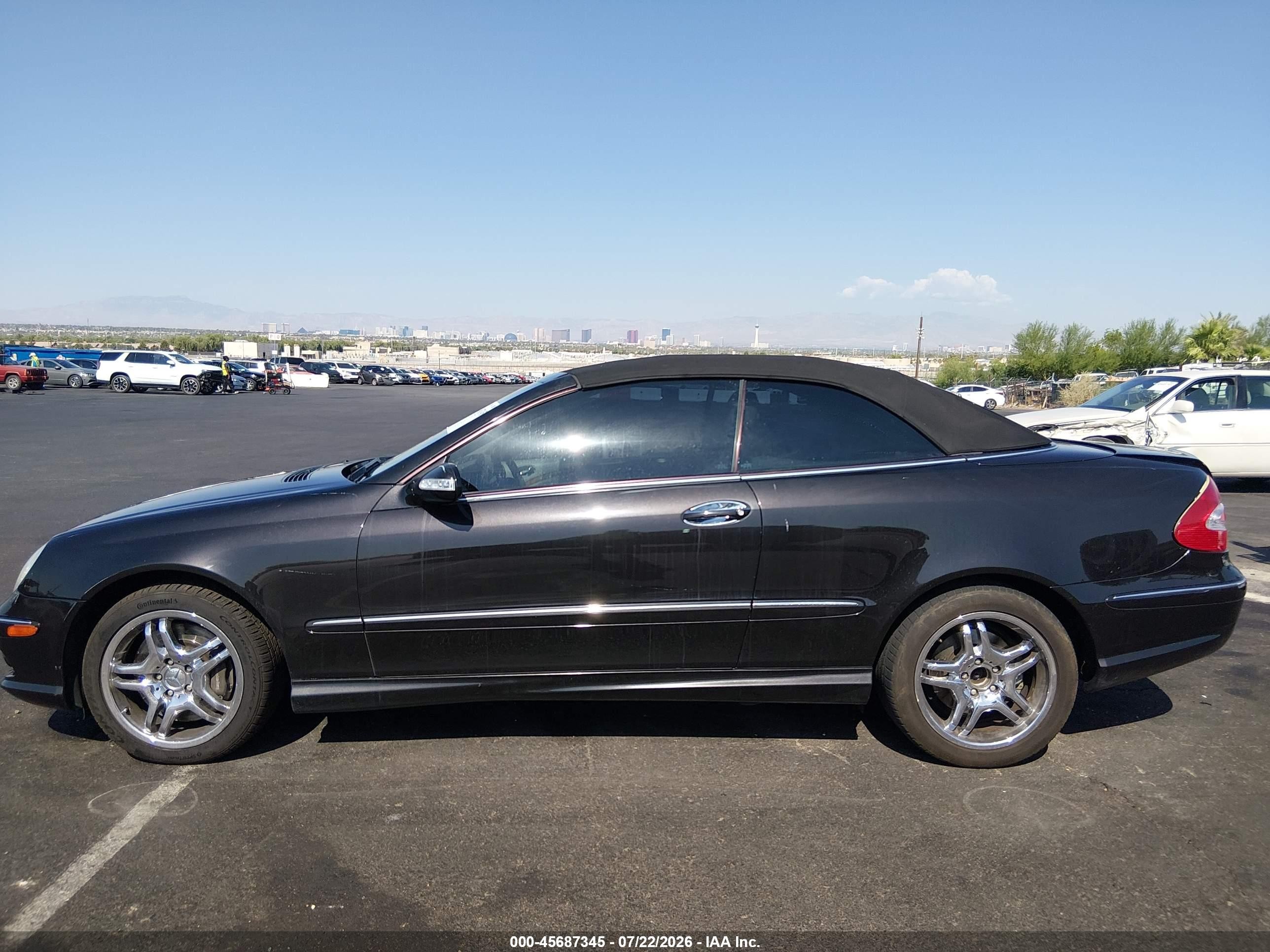 2004 Mercedes-benz Clk 500 Black vin: WDBTK75G34T007422
