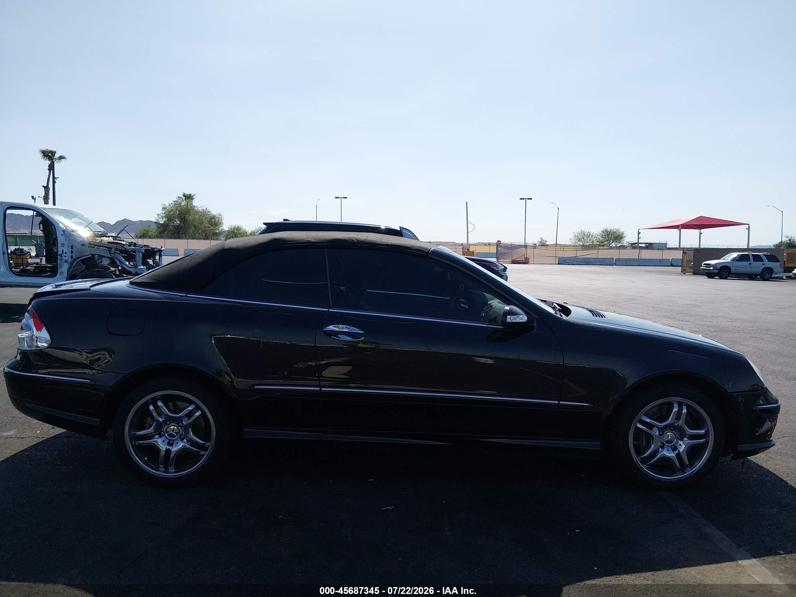 2004 Mercedes-benz Clk 500 Black vin: WDBTK75G34T007422