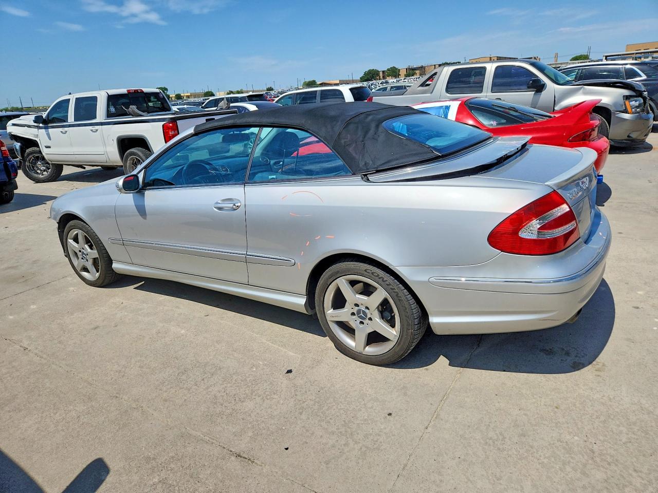 2005 Mercedes-benz Clk 500 Silver vin: WDBTK75G35T035402