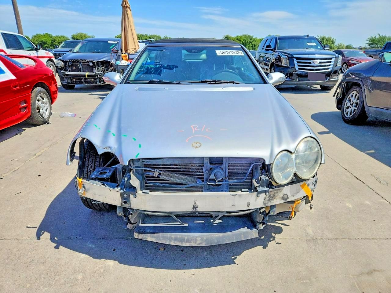 2005 Mercedes-benz Clk 500 Silver vin: WDBTK75G35T035402