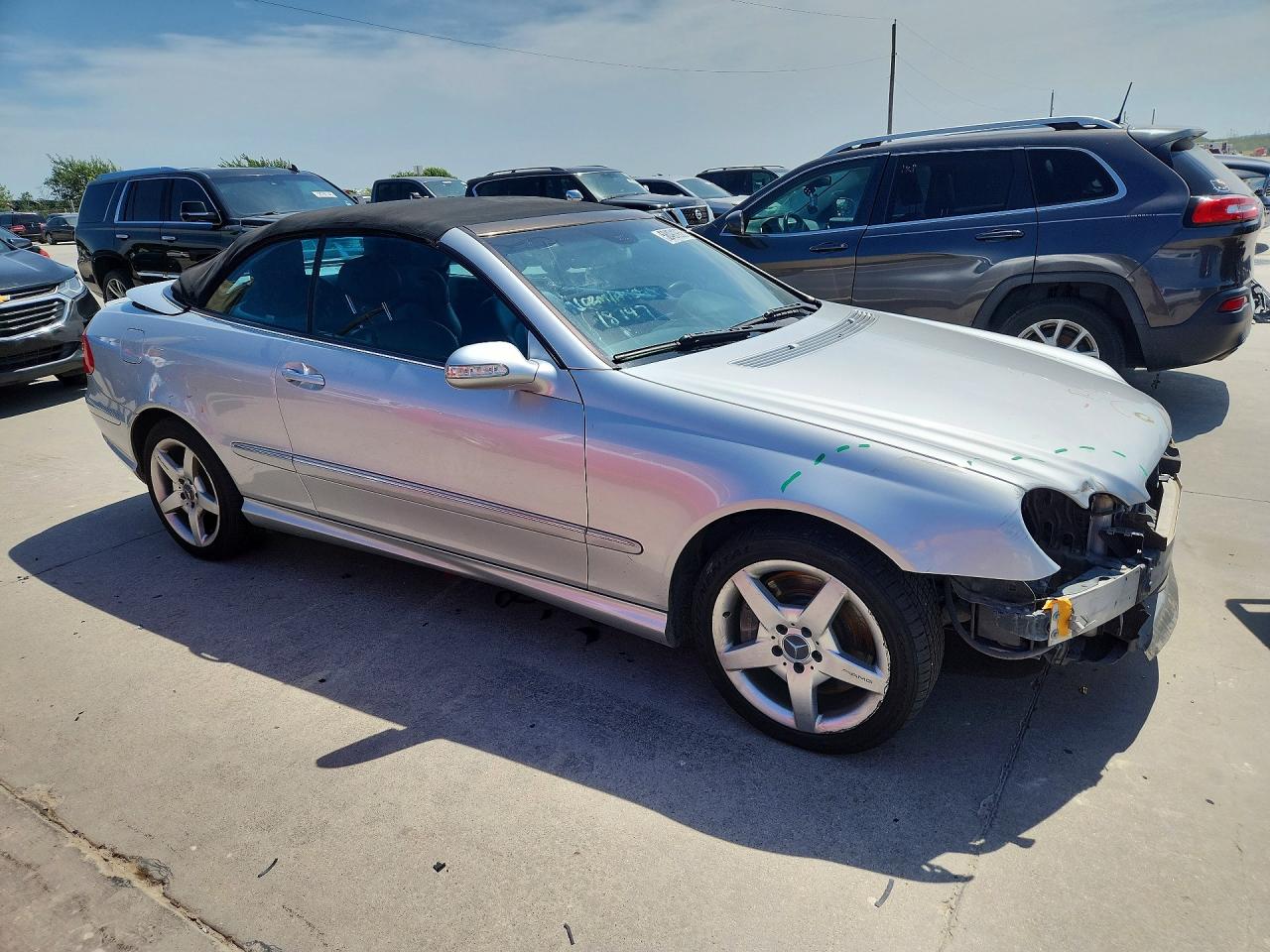 2005 Mercedes-benz Clk 500 Silver vin: WDBTK75G35T035402