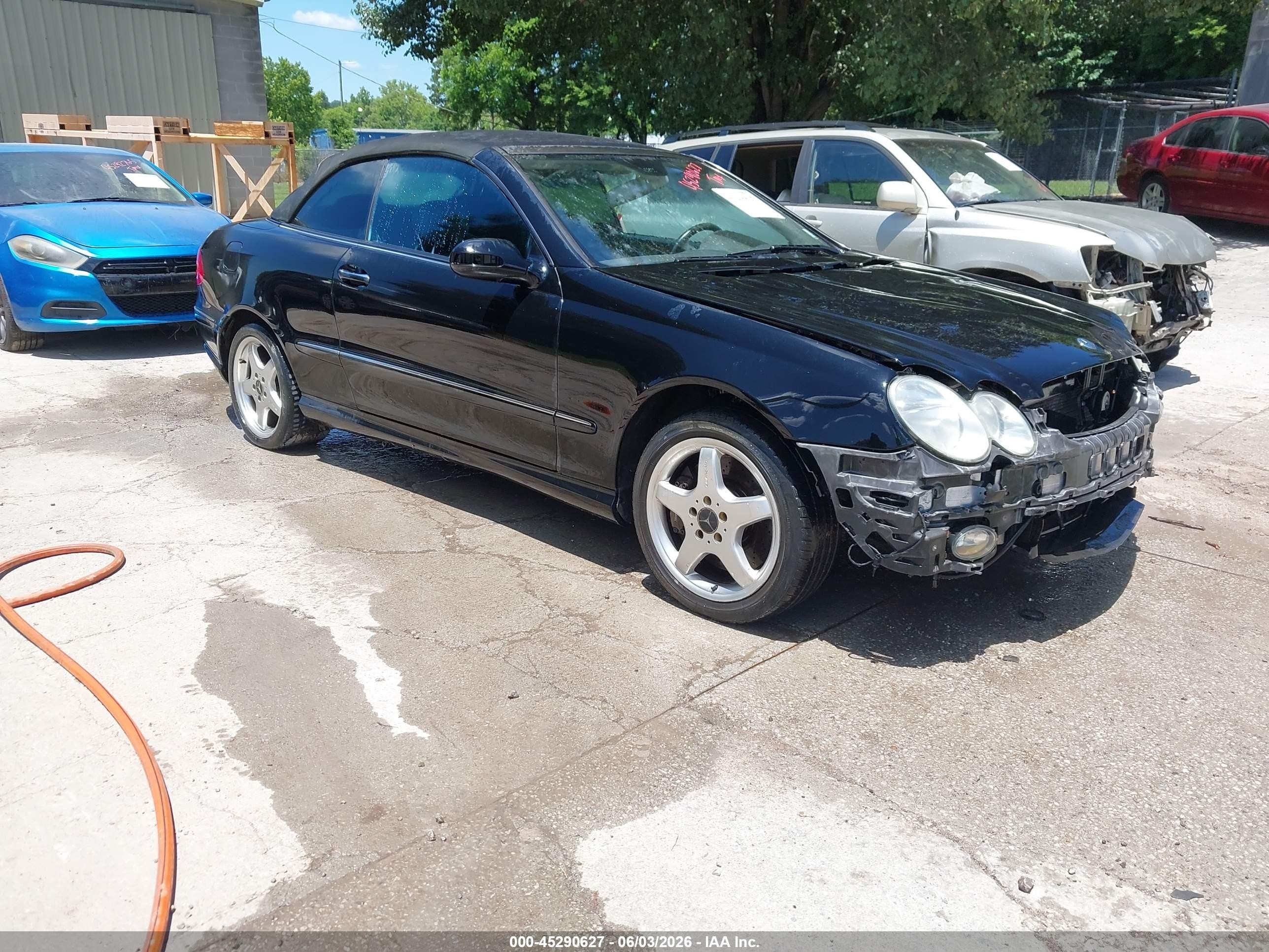 2004 Mercedes-benz Clk 500   Black vin: WDBTK75G54T016655