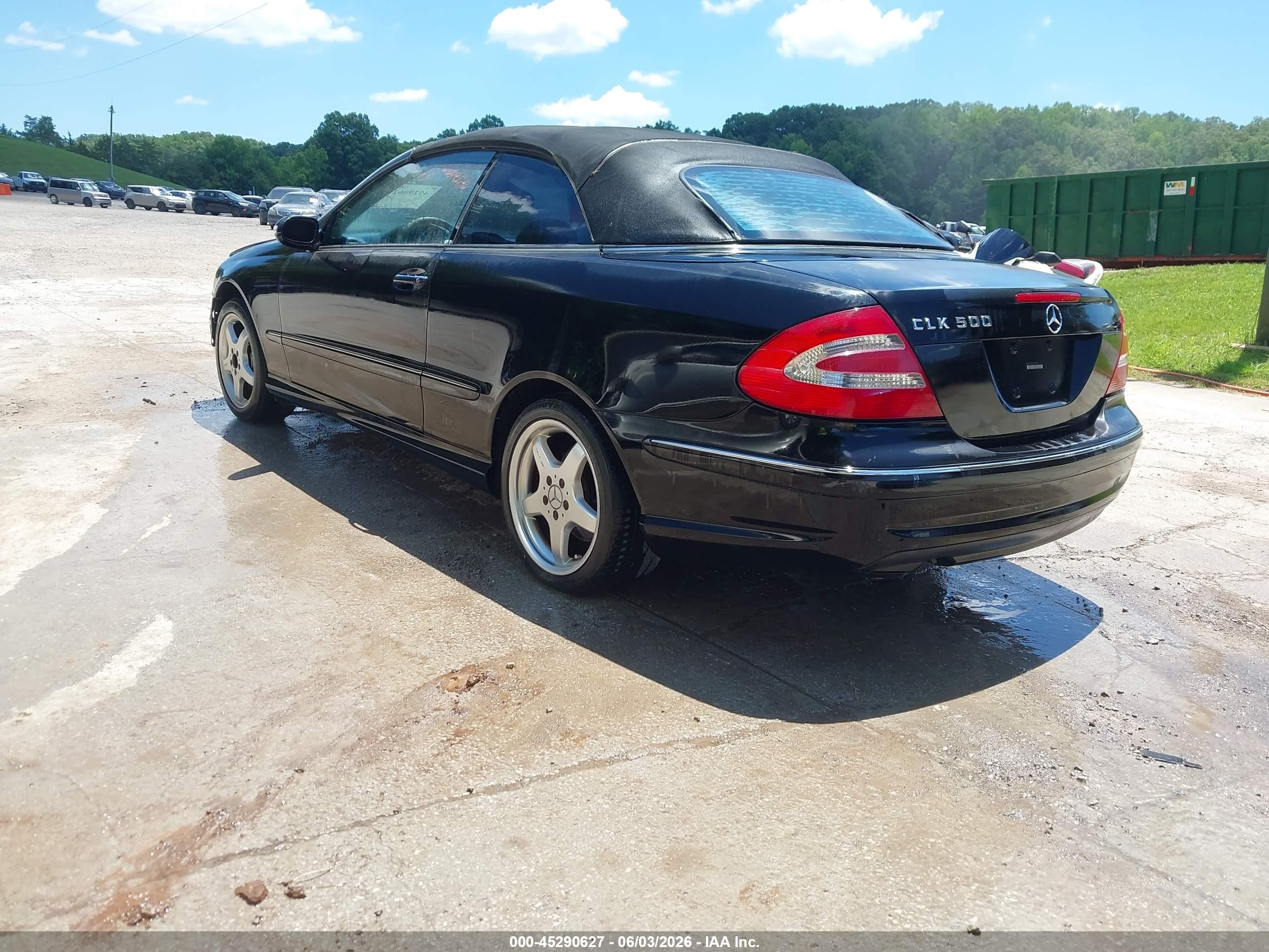 2004 Mercedes-benz Clk 500   Black vin: WDBTK75G54T016655