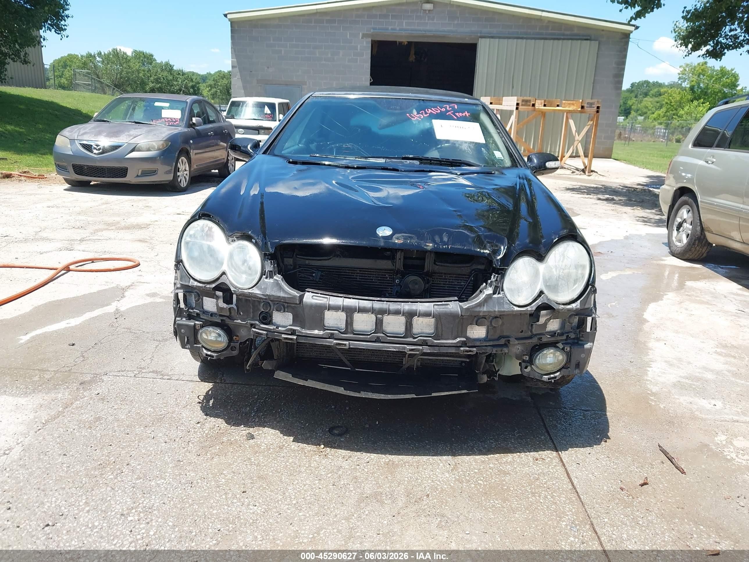 2004 Mercedes-benz Clk 500   Black vin: WDBTK75G54T016655