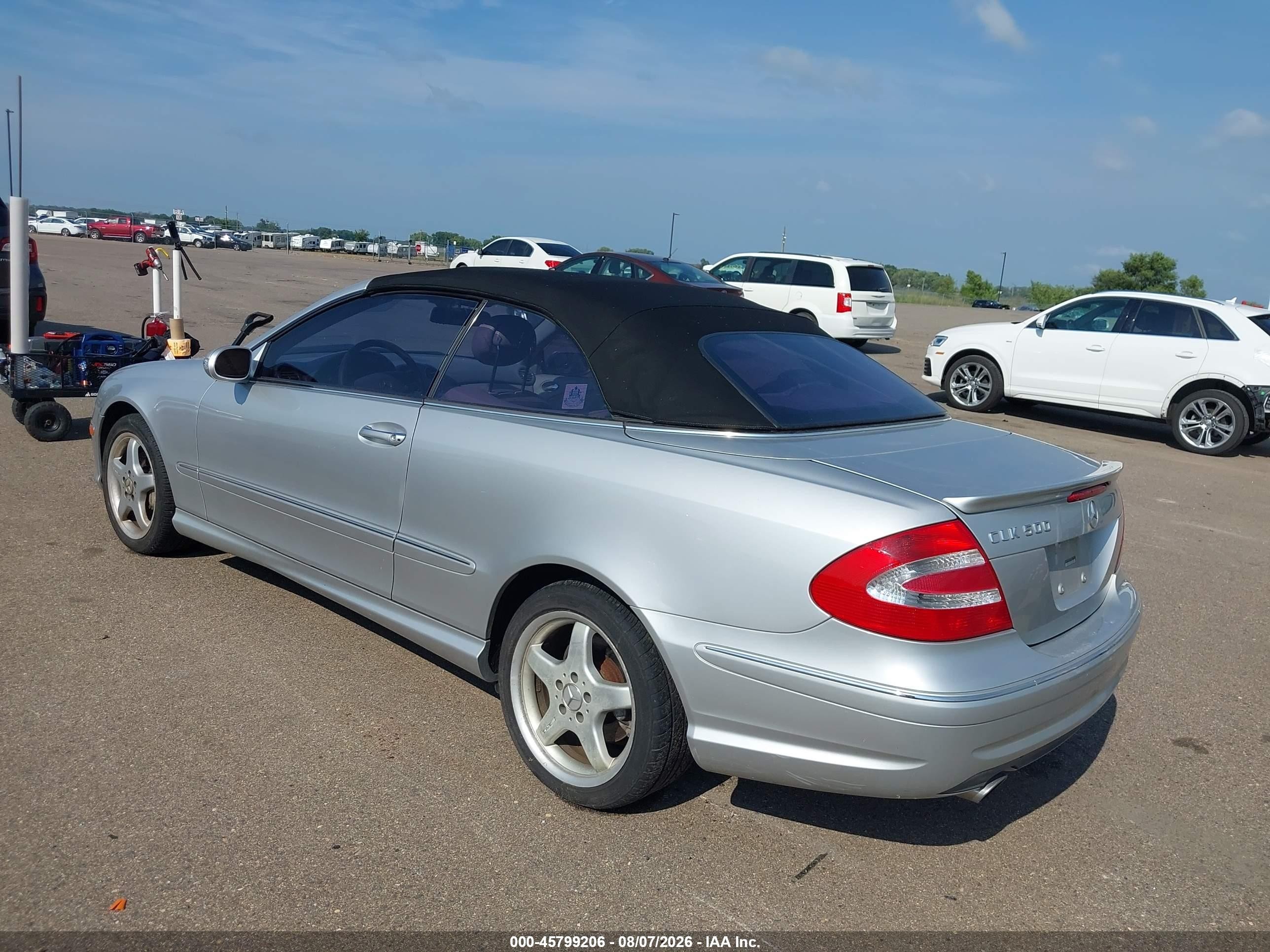 2004 Mercedes-benz Clk 500   Silver vin: WDBTK75G54T018356