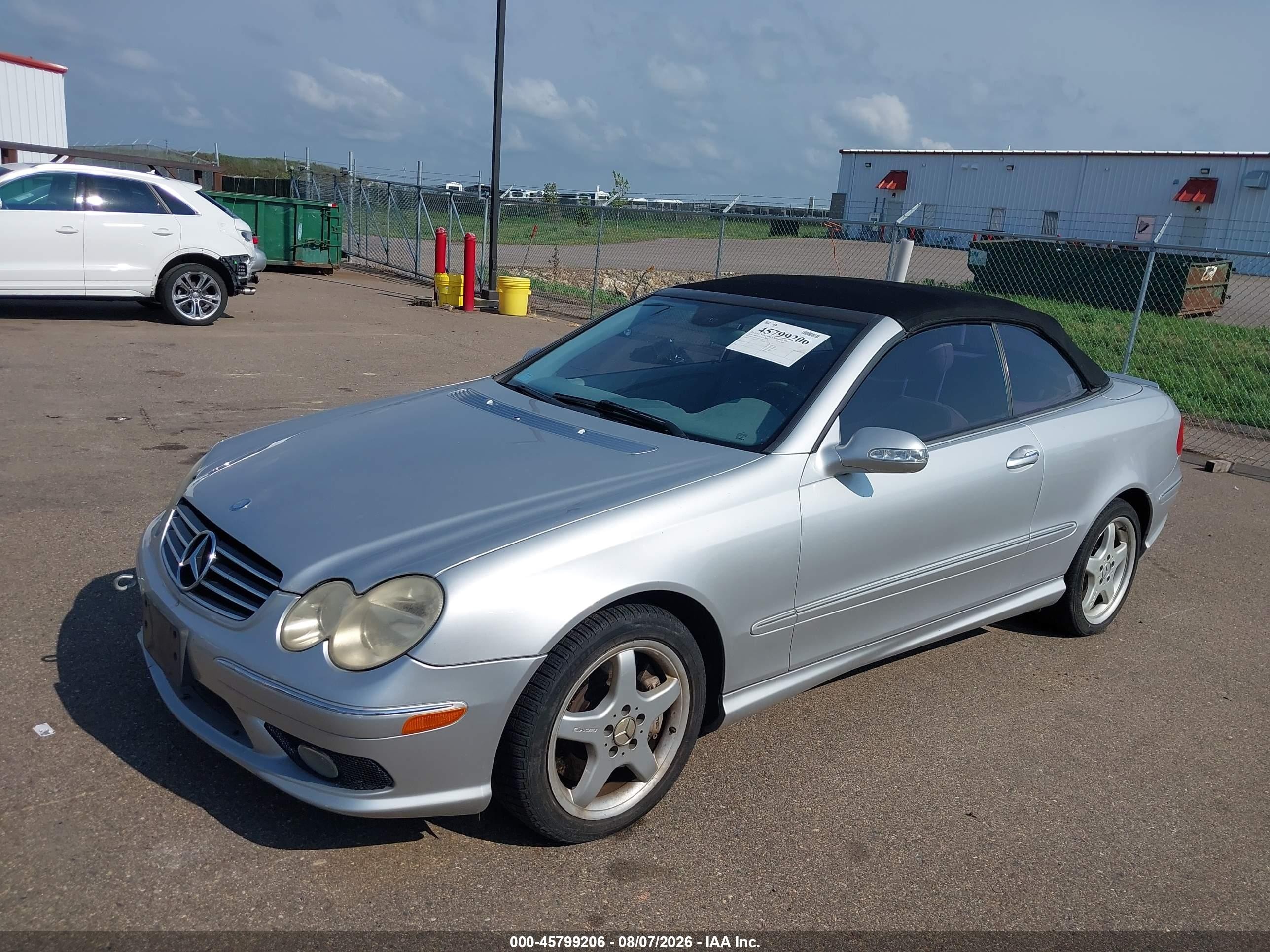 2004 Mercedes-benz Clk 500   Silver vin: WDBTK75G54T018356